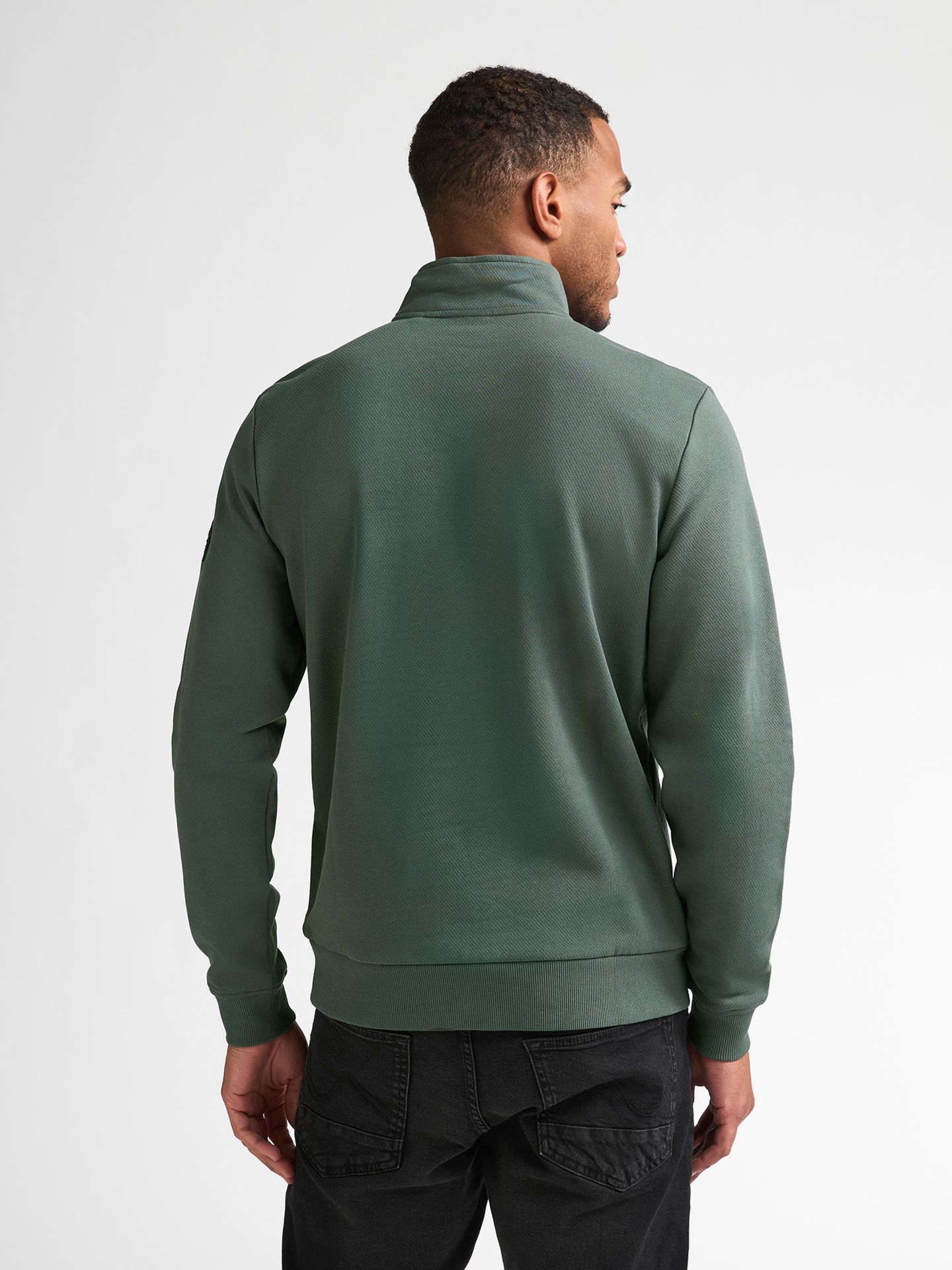 Petrol Industries Men Sweater Collar 6185 Steel Green 2900169033063