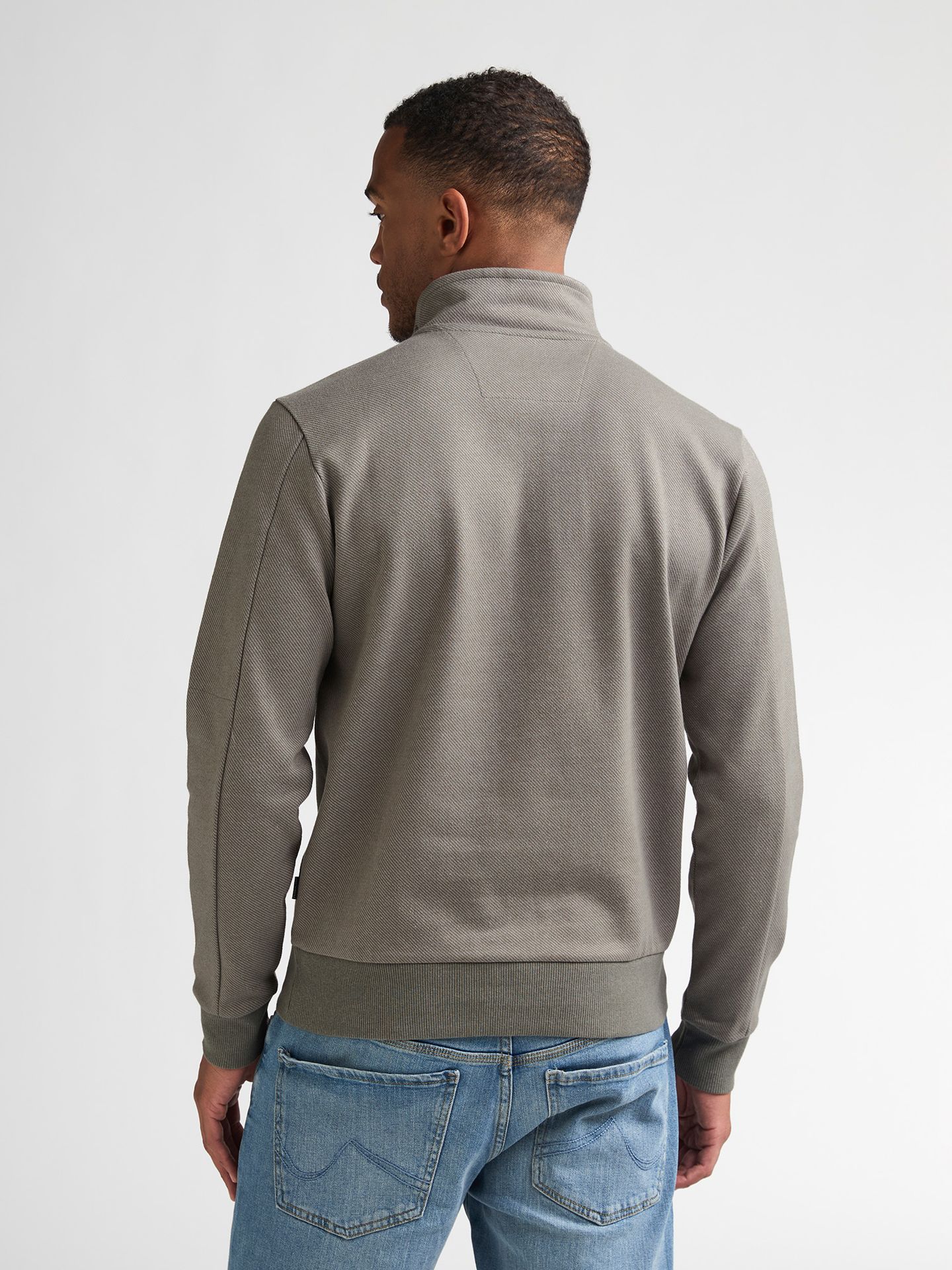 Petrol Industries Men Sweater Collar Zip 6174 mossy stone 2900169035081