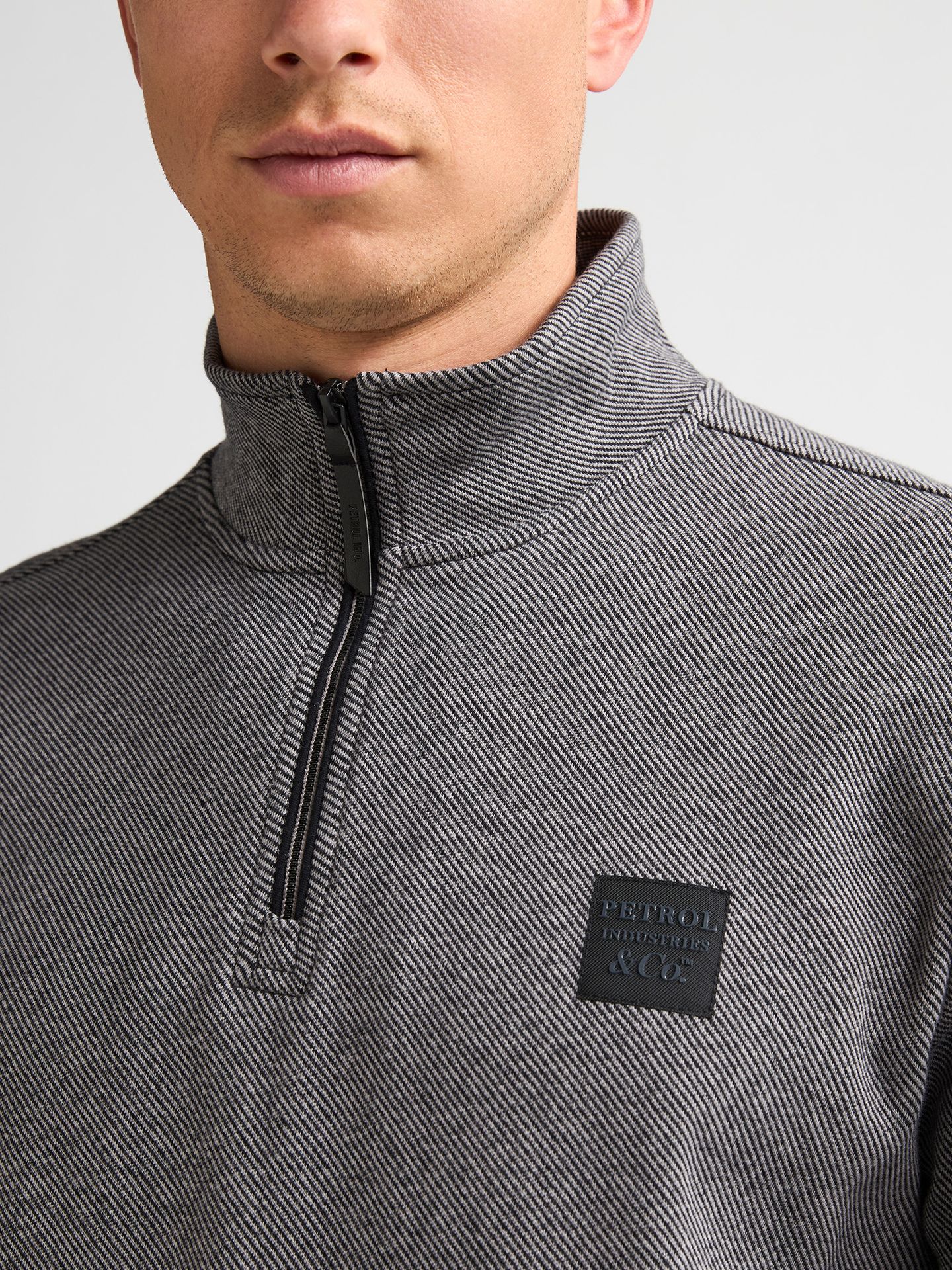 Petrol Industries Men Sweater Collar Zip 9111 deep black 2900169036064
