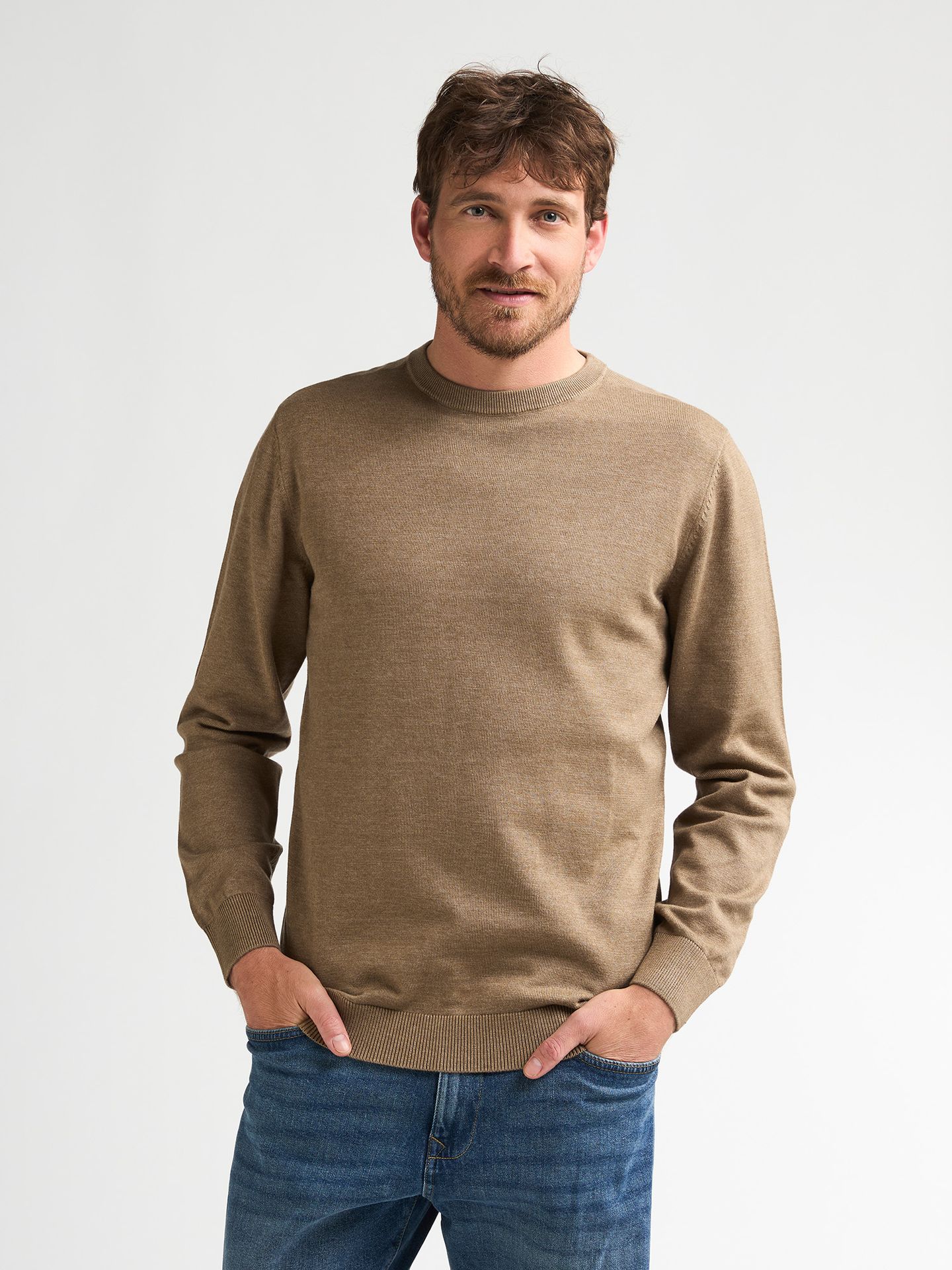 Petrol Industries Men Knitwear Round Neck Basic 7140 oak 00119740-EKA26002700000128