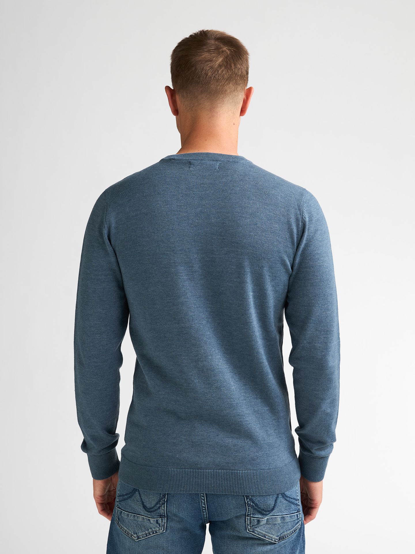Petrol Industries Men Knitwear Round Neck Basic 5202 Storm Blue 2900169039089