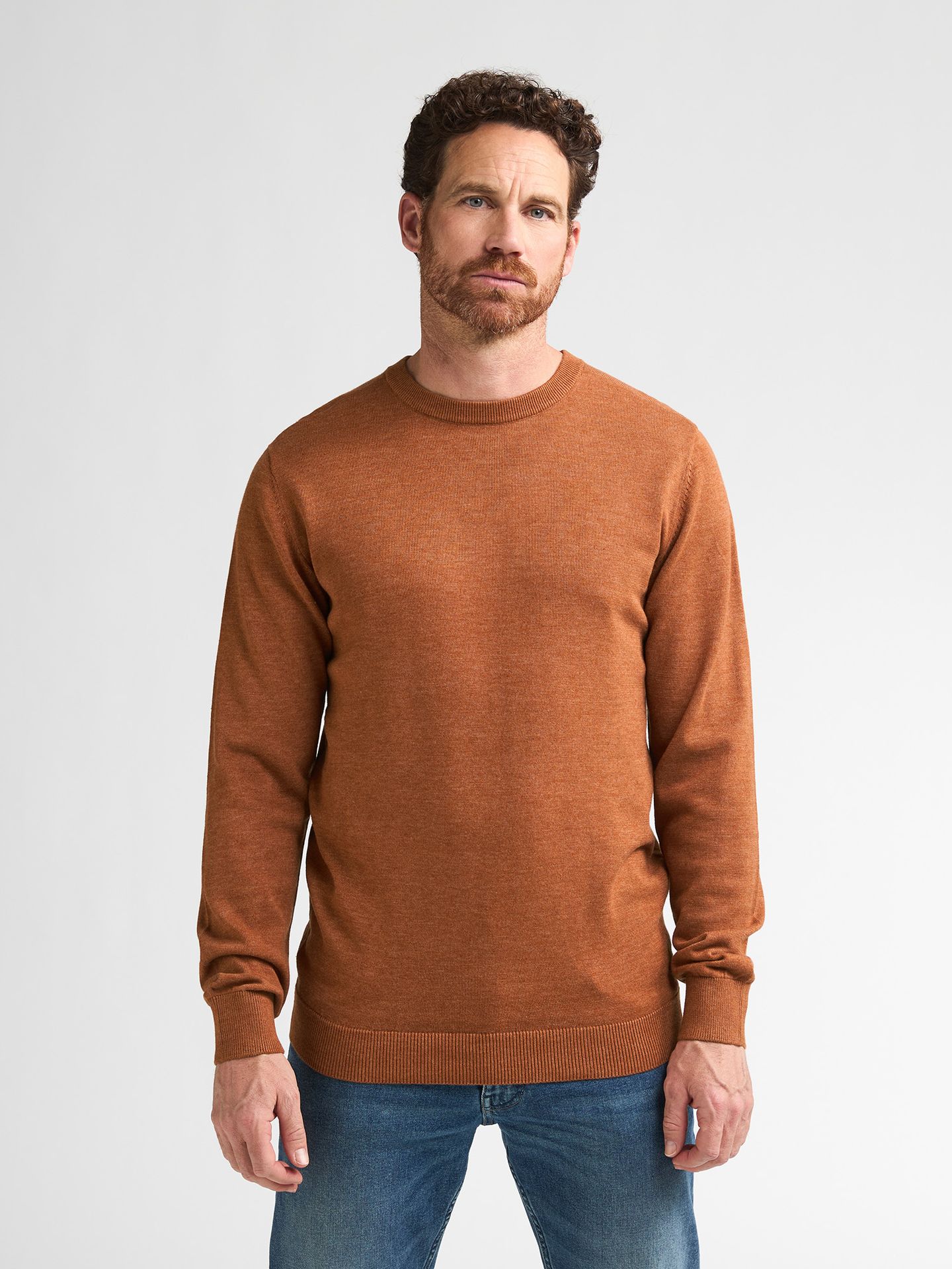 Petrol Industries Men Knitwear Round Neck Basic 2127 Copper Orange 2900169037061