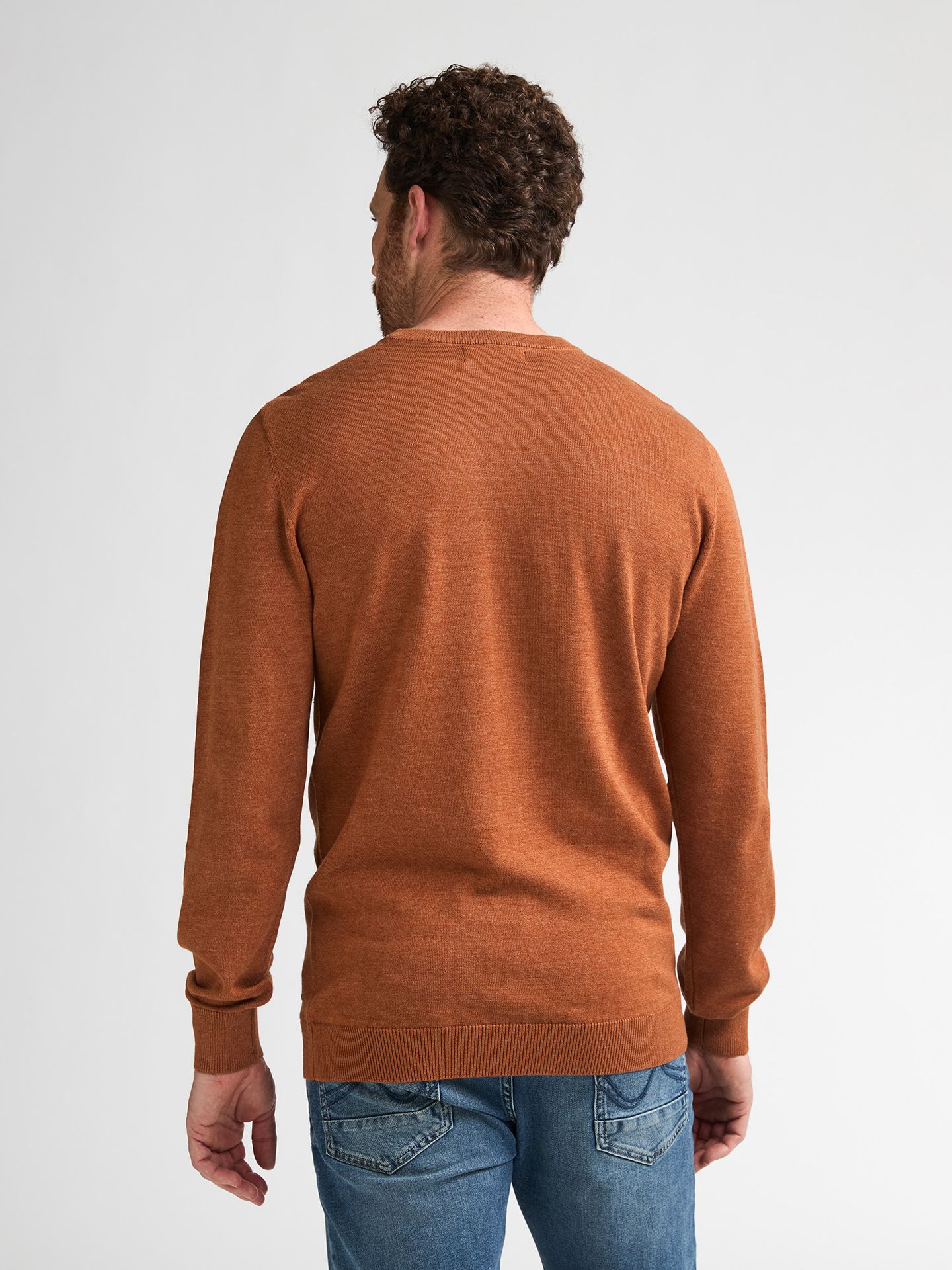 Petrol Industries Men Knitwear Round Neck Basic 2127 Copper Orange 2900169037061