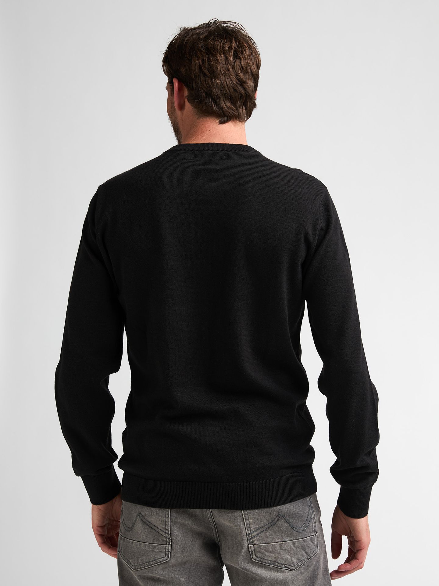 Petrol Industries Men Knitwear V-Neck Basic 9999 black 2900169045073