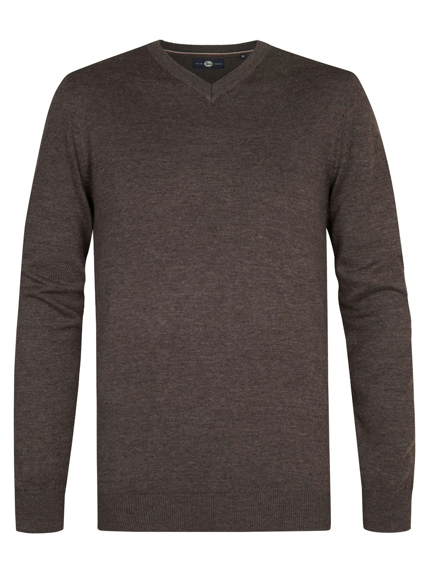Petrol Industries Men Knitwear V-Neck Basic 7156 Cedar Brown 00119741-EKA26002700000198