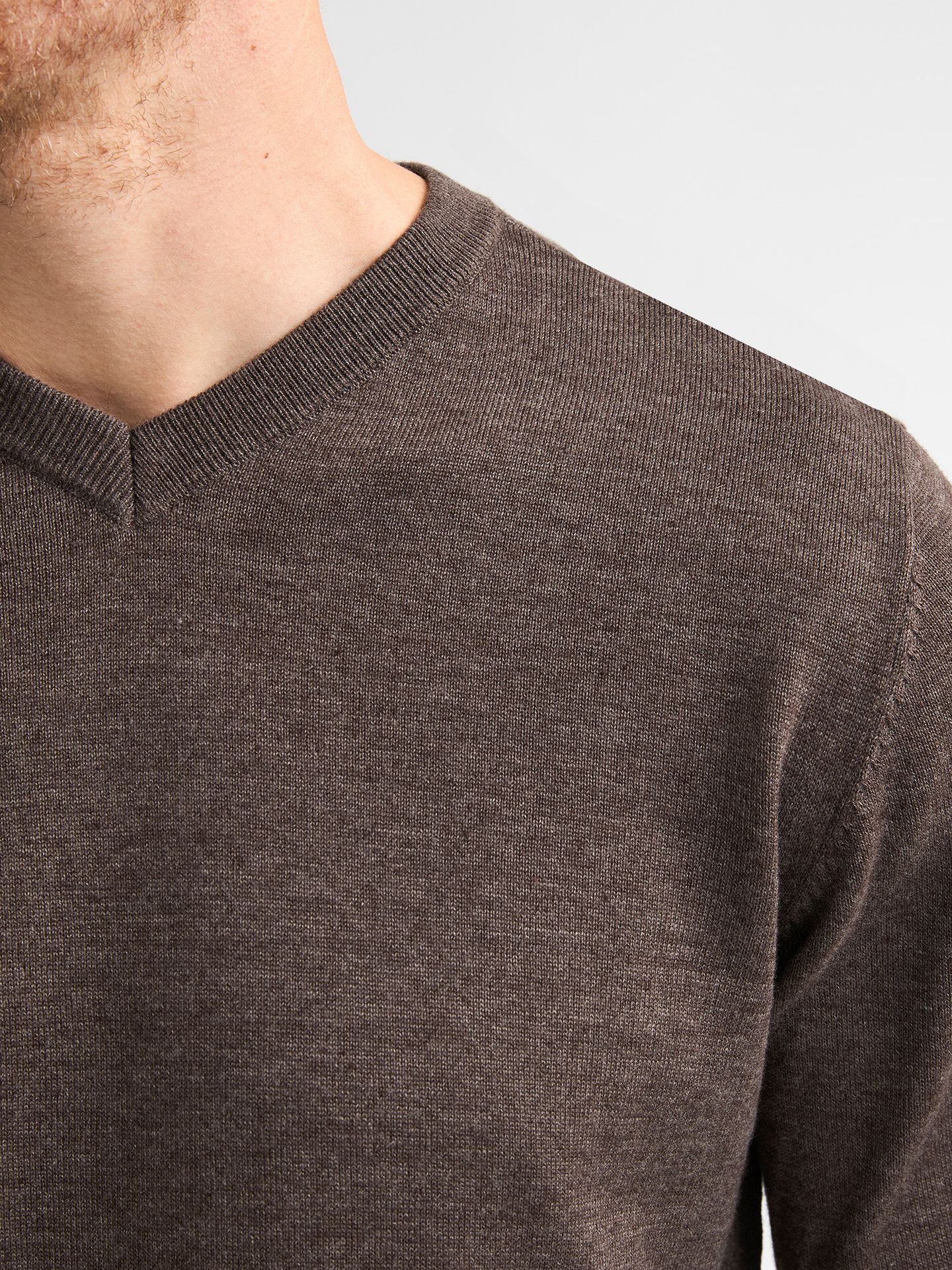 Petrol Industries Men Knitwear V-Neck Basic 7156 Cedar Brown 2900169044083