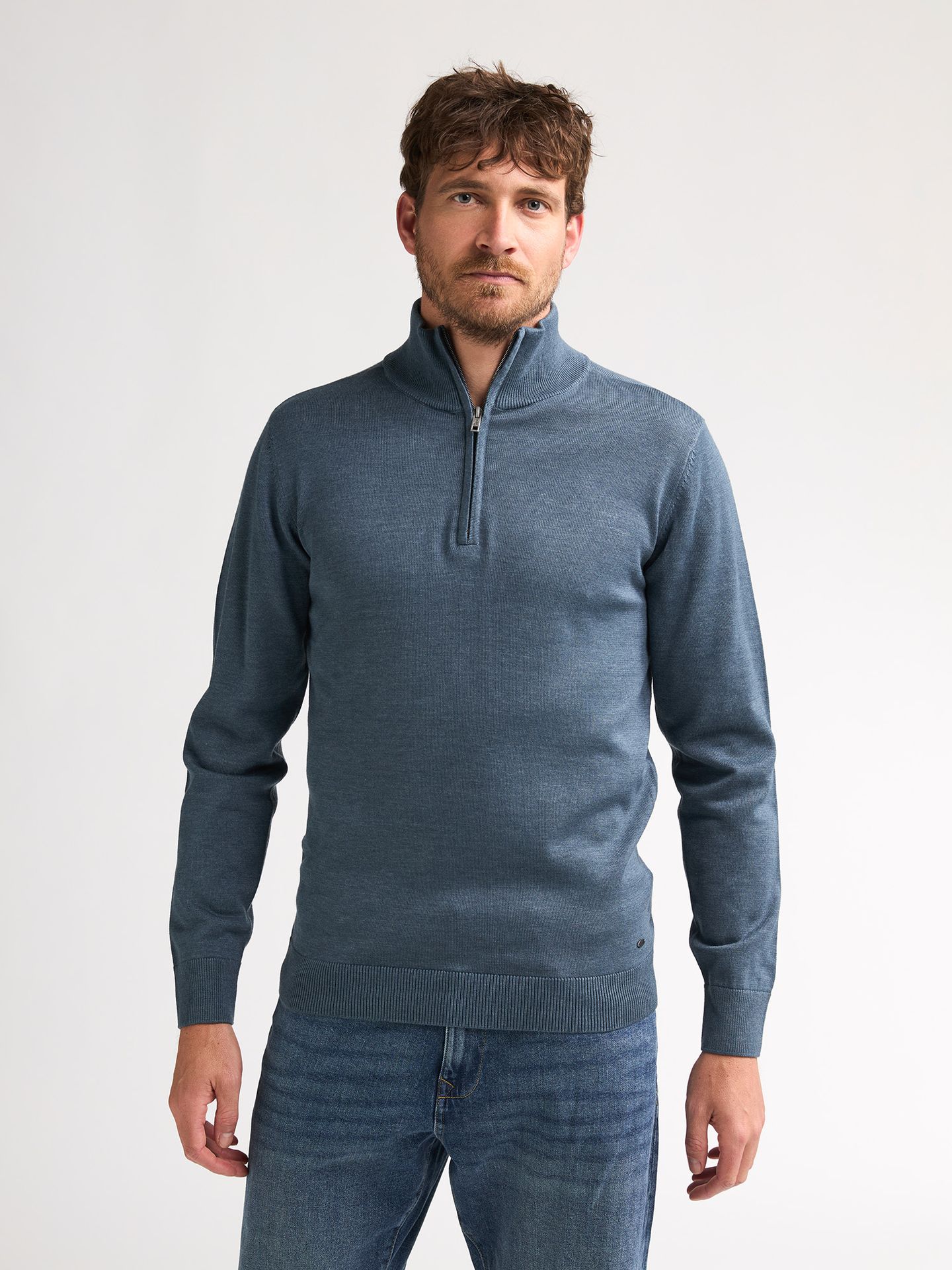 Petrol Industries Men Knitwear Collar 5202 Storm Blue 2900169047046