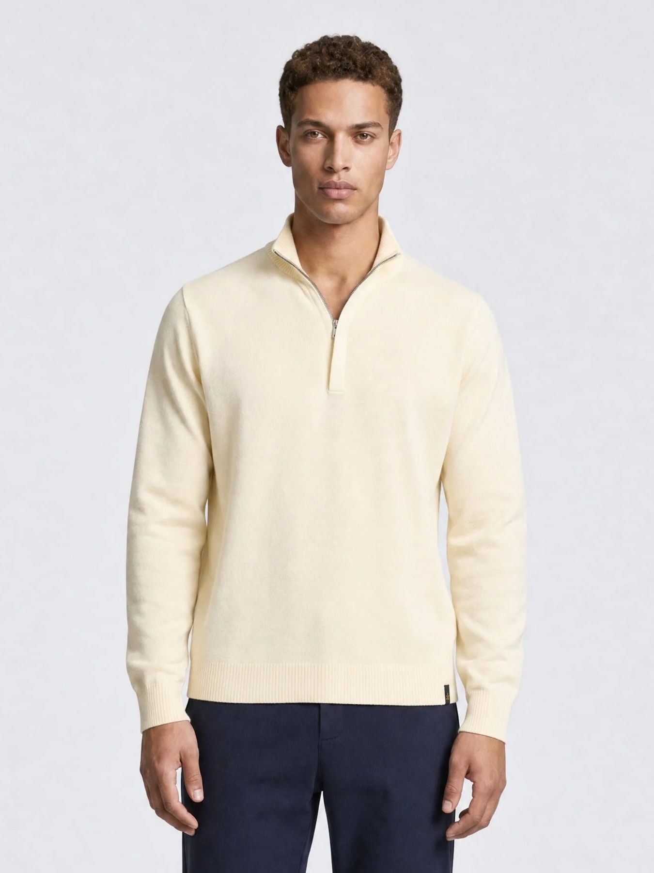 Indigold Men Knitwear Collar 7161 Light sand 00119743-EKA26002700000200