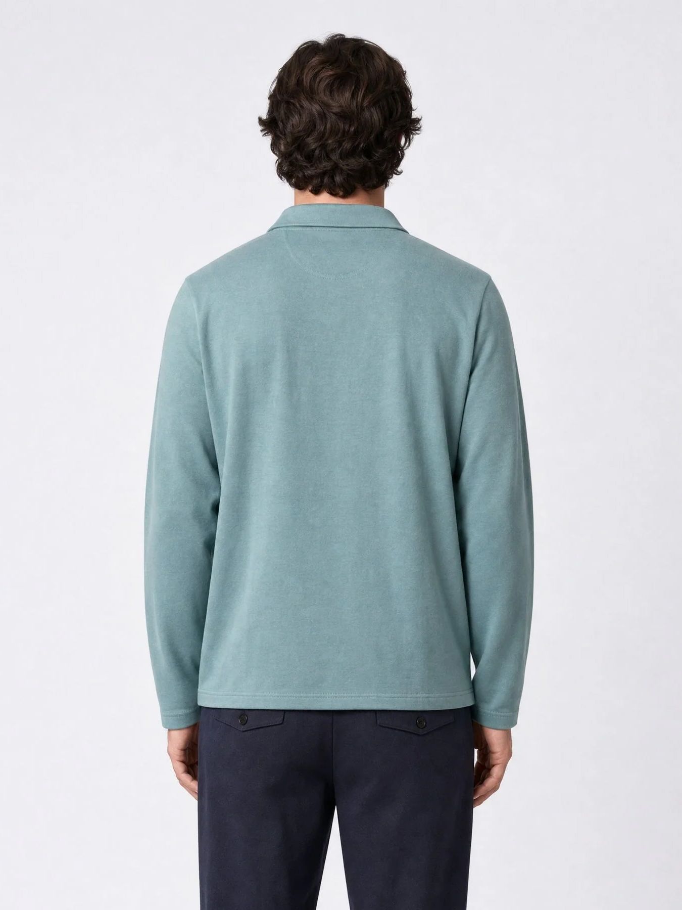 Indigold Men Sweater Collar 6189 Stormy Sea 2900169058073