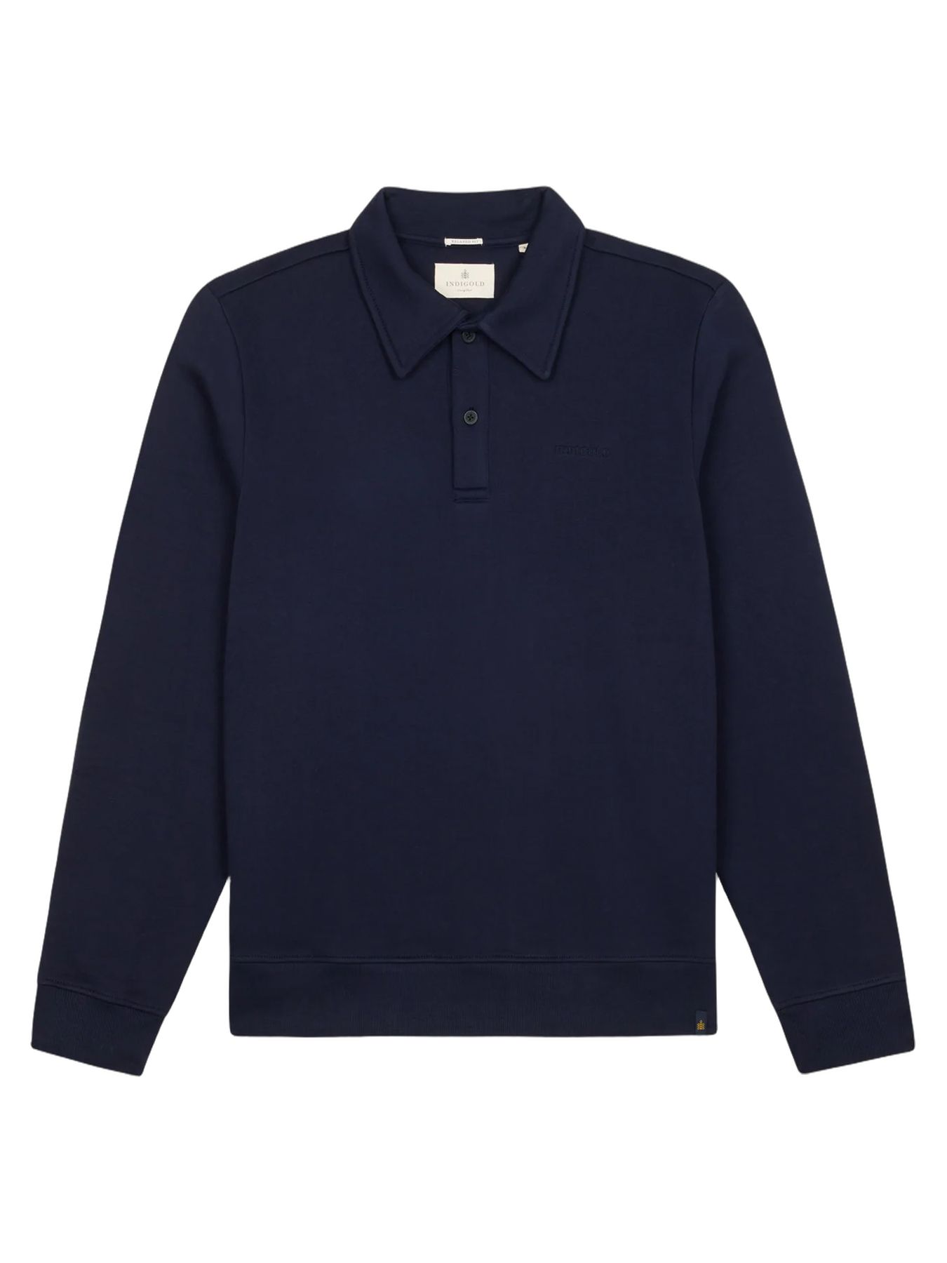 Indigold Men Sweater Collar 5211 Indigold Navy 2900169061080