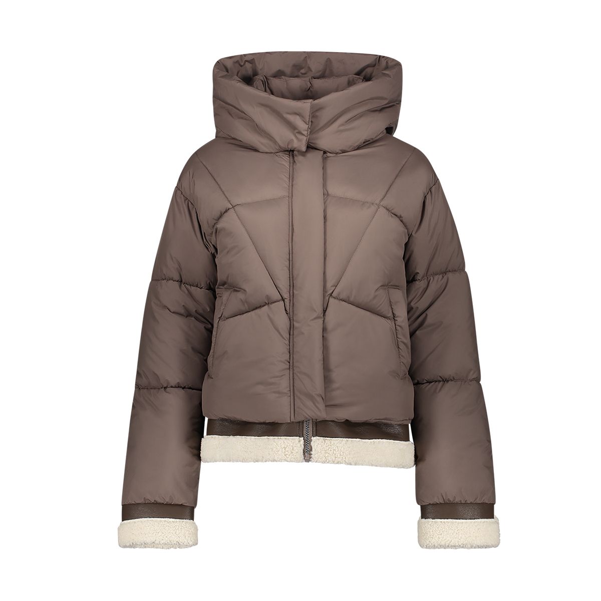 Geisha Jacket short with teddy 775 brown 00119749-EKA26013800000135