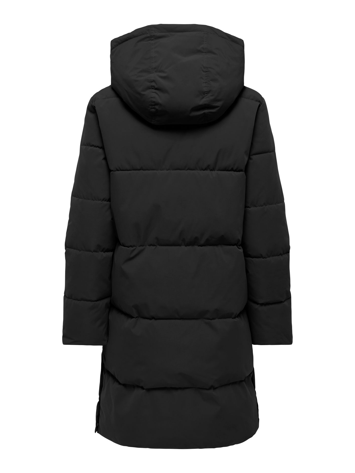 JDY JDYBLAIR LONG HOOD PUFFER OTW SIJ N Black/LEO AOP 00119751-EKA26011400000044