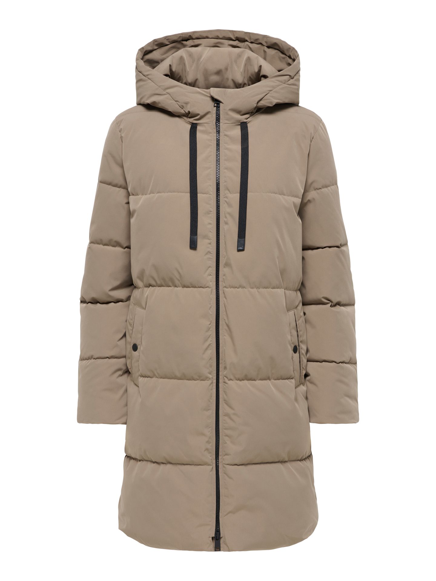 JDY JDYBLAIR LONG HOOD PUFFER OTW SIJ N Walnut/W. Melange 00119751-EKA26011400000598
