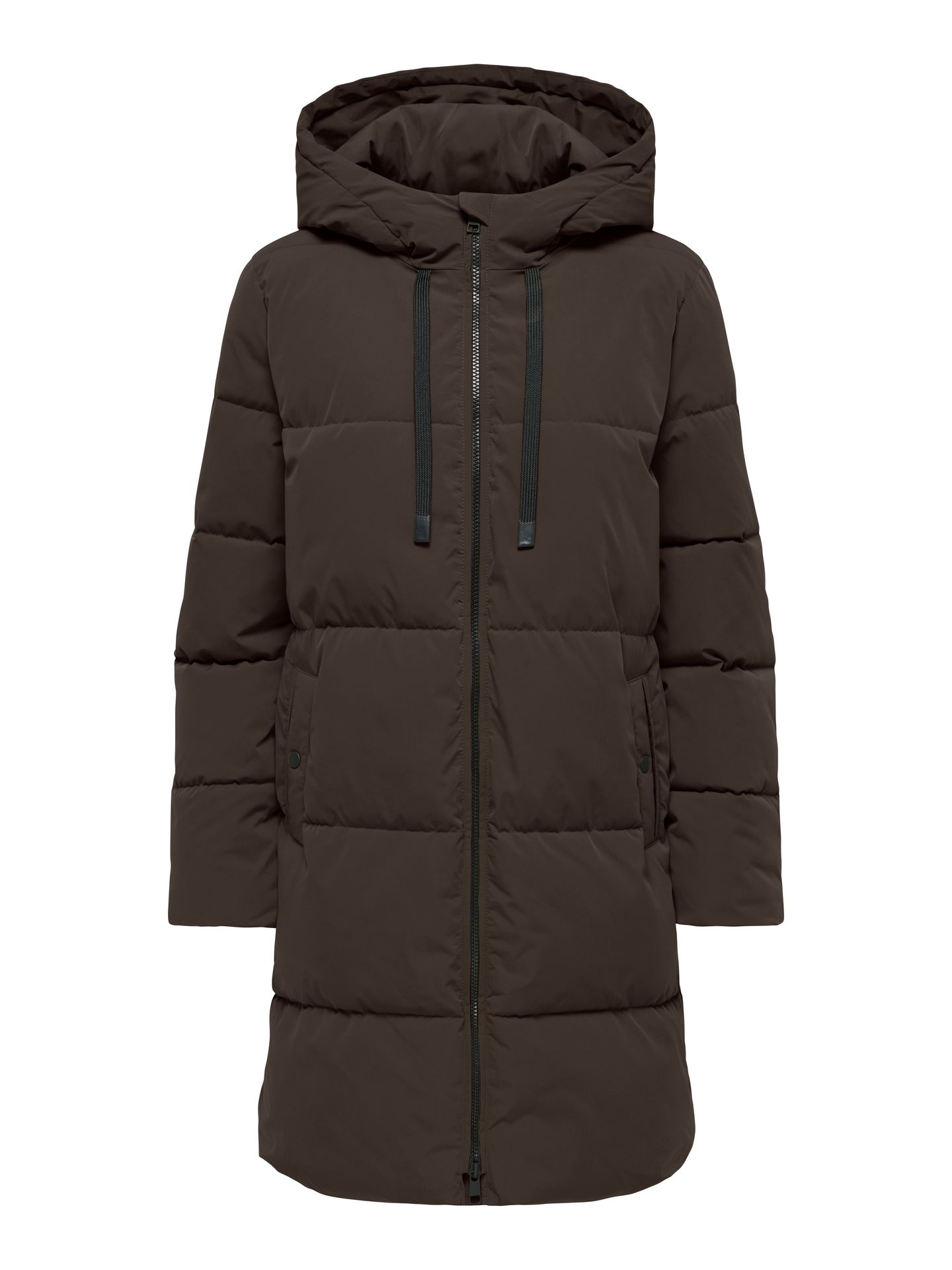 JDY JDYBLAIR LONG HOOD PUFFER OTW SIJ N Chocolate Torte/CLOUD DANCER 2900169064067
