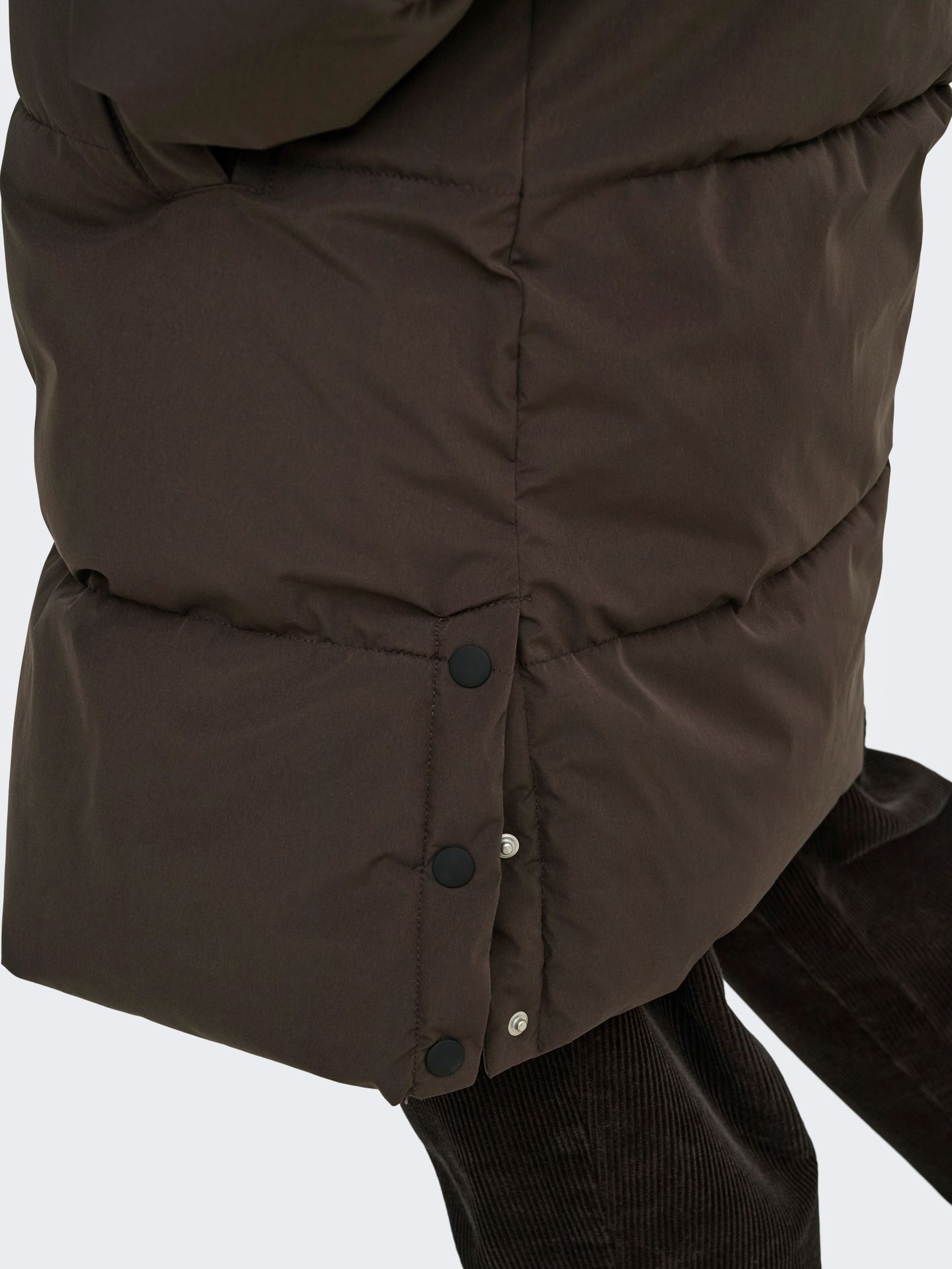 JDY JDYBLAIR LONG HOOD PUFFER OTW SIJ N Chocolate Torte/CLOUD DANCER 2900169064067