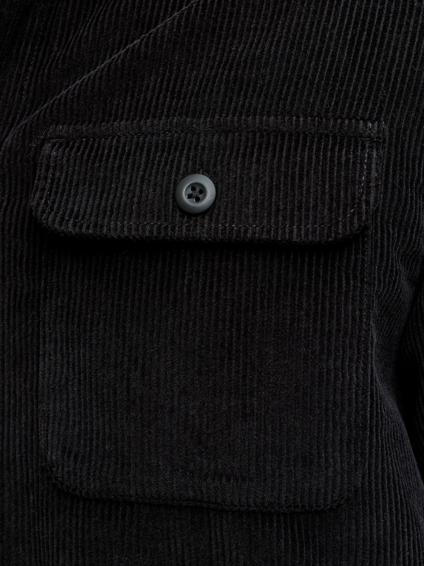 Jack & Jones JJEREGENT CORD OVERSHIRT LS SN Black 2900169082047