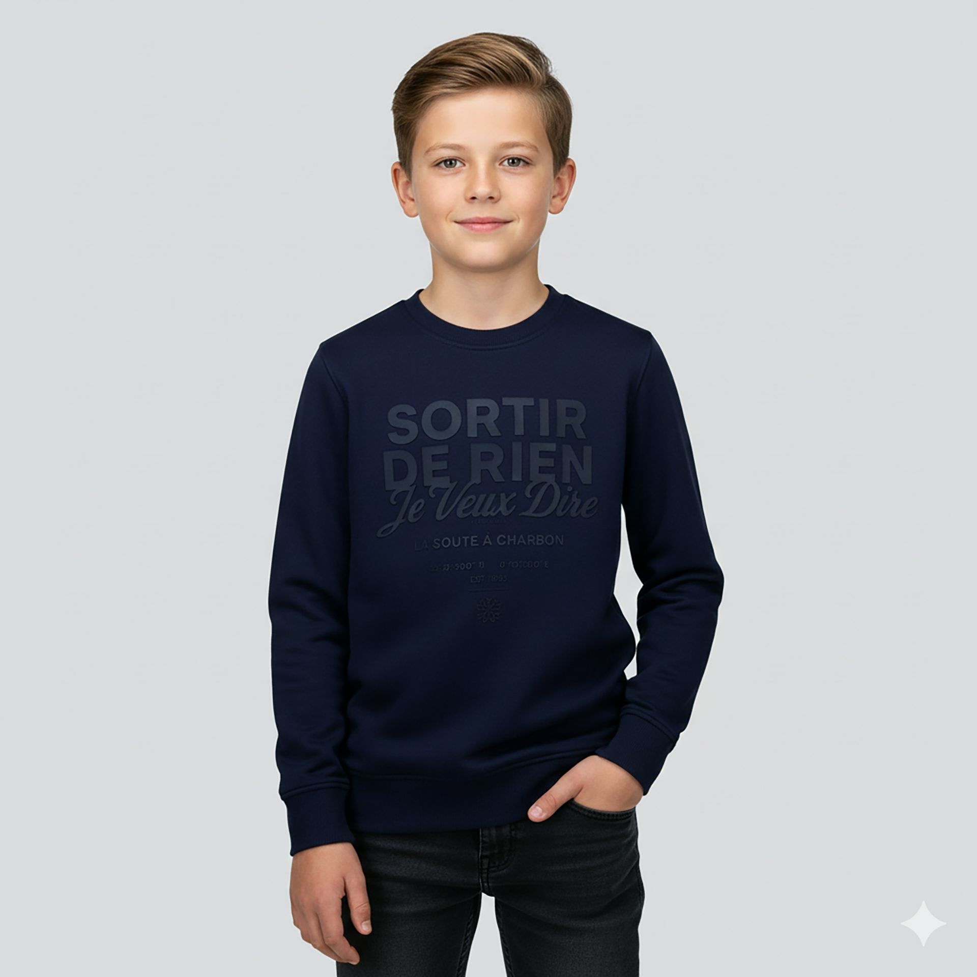 Cars jeans Kids FACCIO SW Black 12 navy 00119967-EKA03000200000004