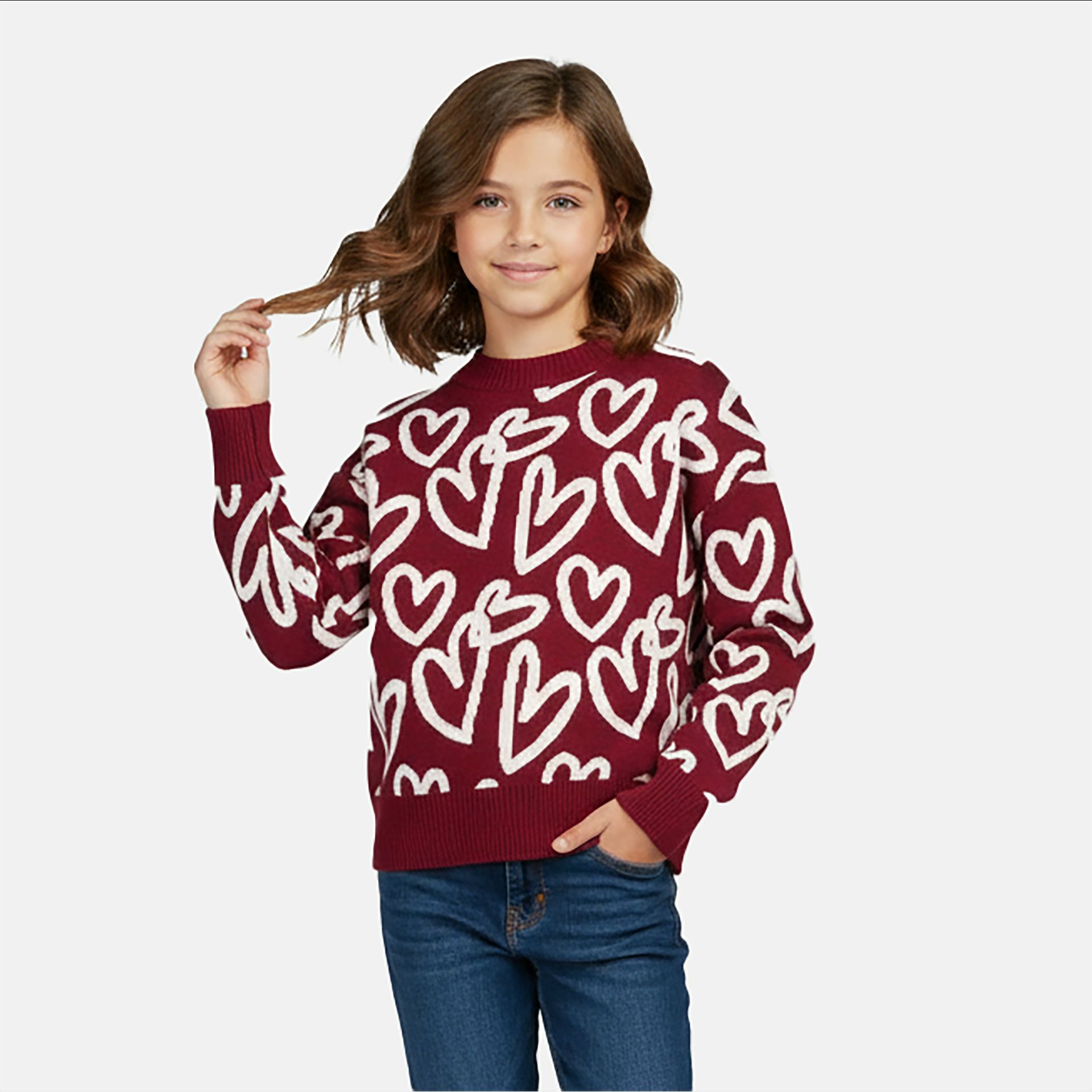 Cars Meisjes Kids LIETA SW Knit Navy 58 burgundy 00119980-EKA03000200000058