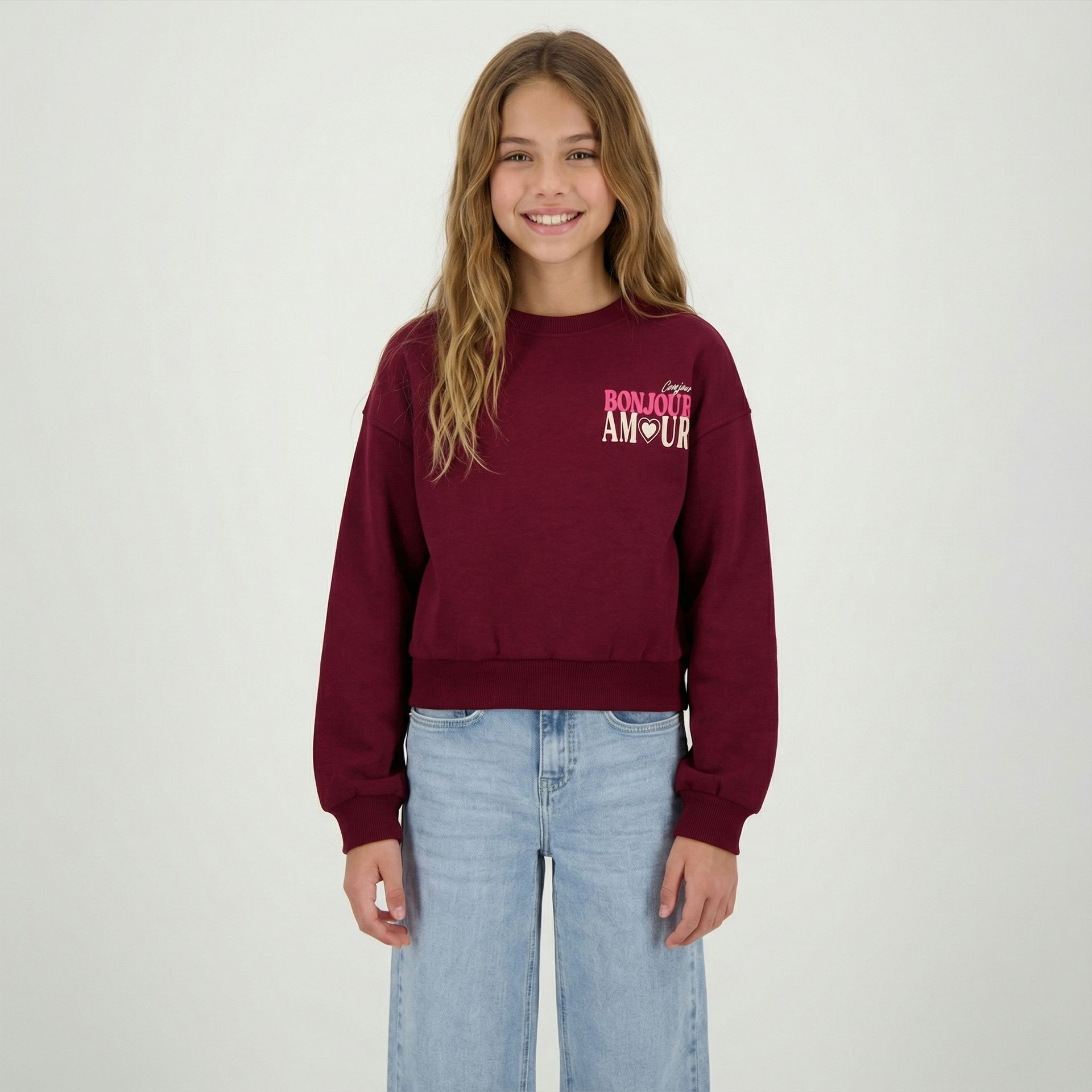 Cars Jeans Meisjes Kids ALONA SW Burgundy 58 burgundy 00119983-EKA03000200000058