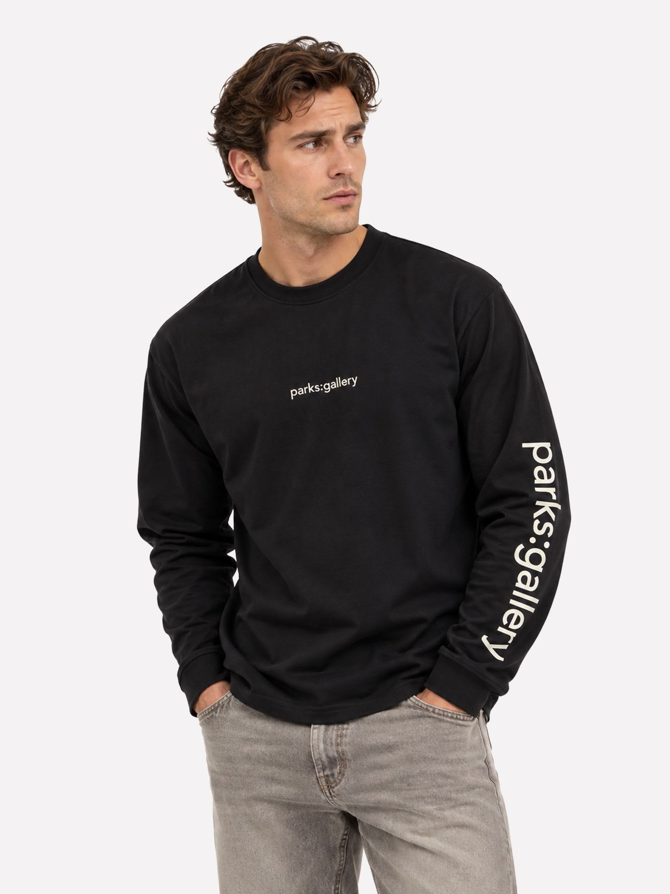 Only & Sons ONSFRED TEXT LIFE RLX LS TEE Black/BLACK 00119991-EKA26011400001527