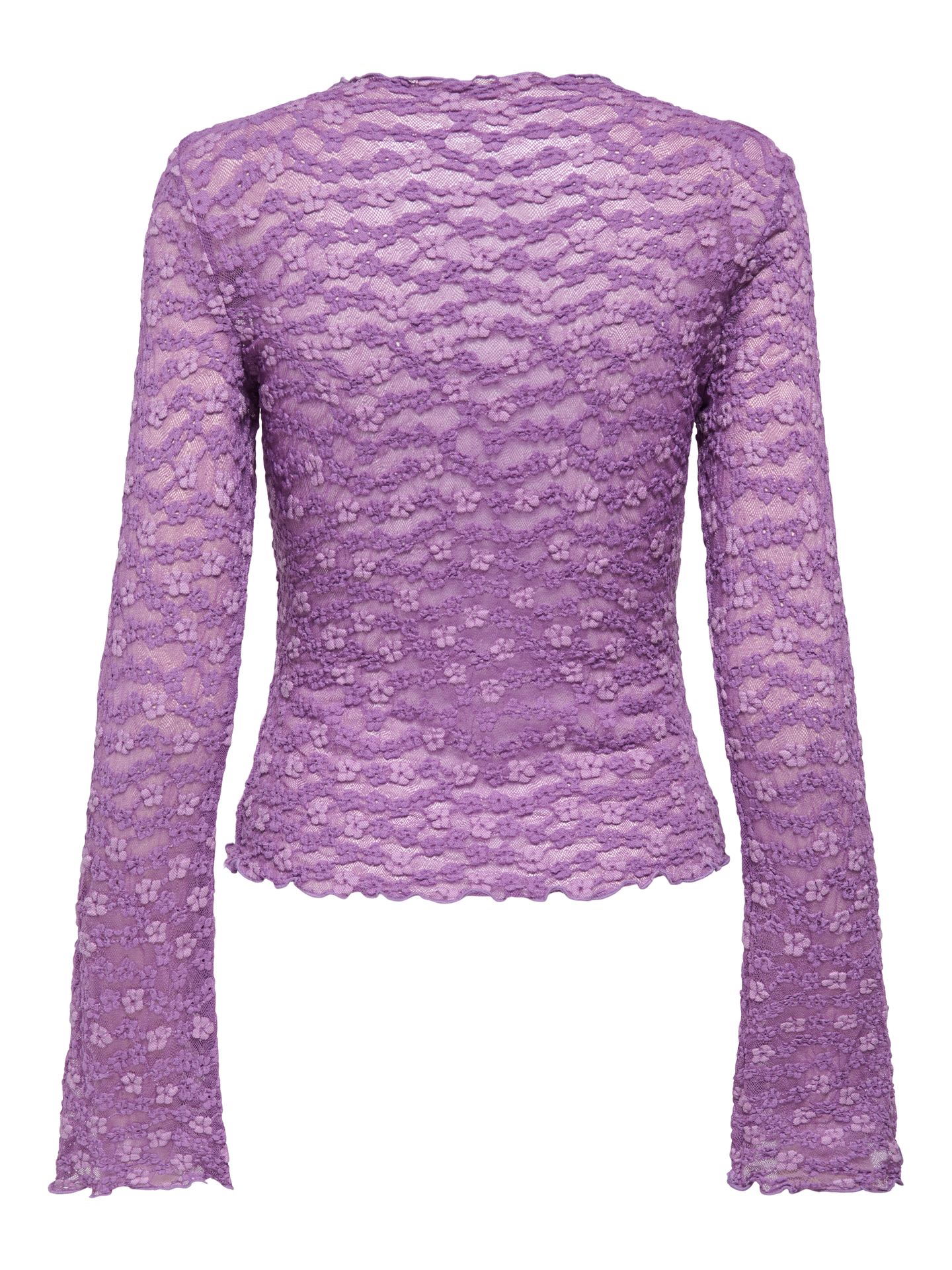 Only ONLLOLLIE L/S LACE TOP CS JRS Pansy/Pale violet flower 2900169473036