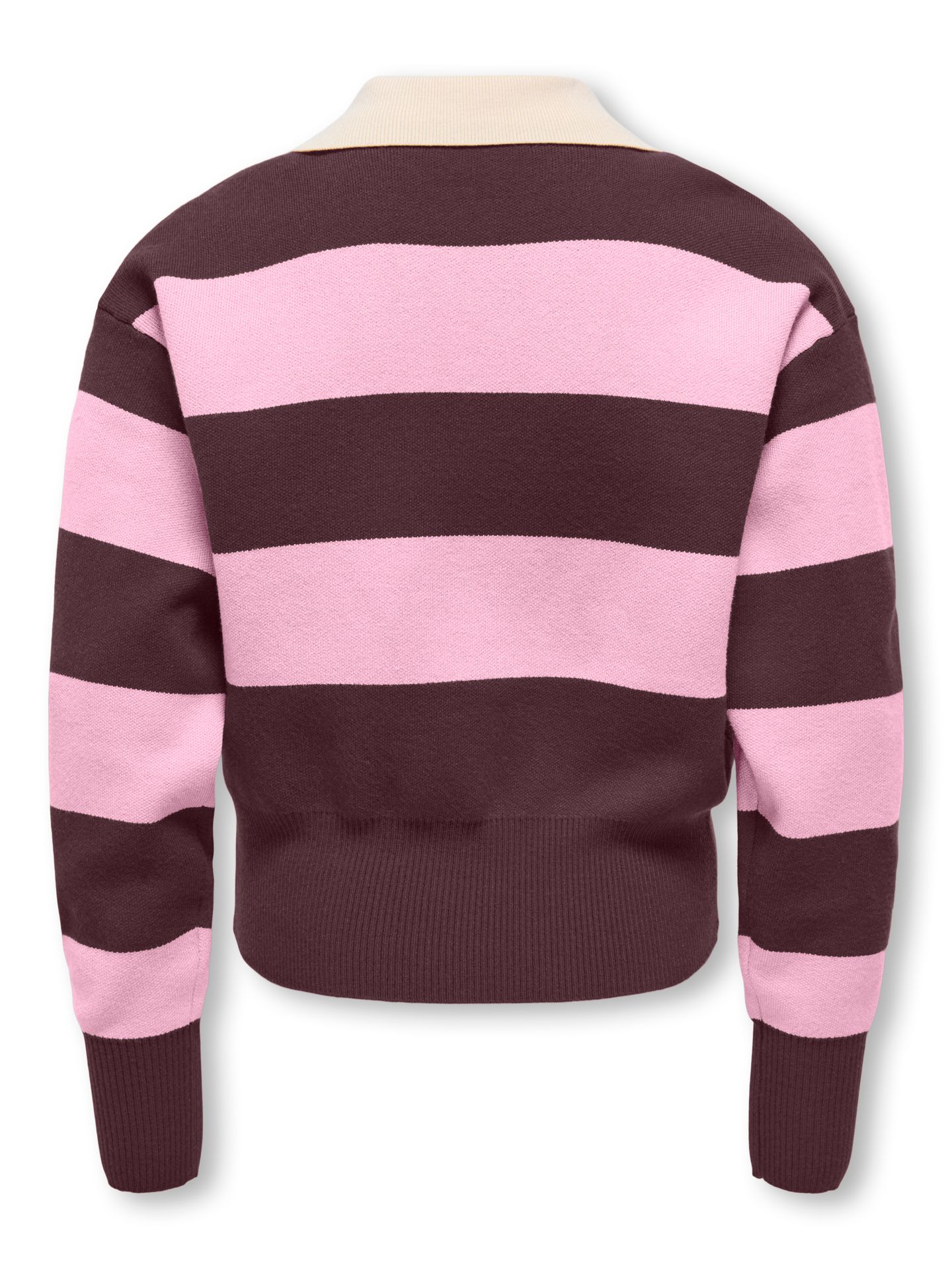 Only KOGALVI LIFE POLO LS O-NECK KNT Fudge/Pink Lady 00119995-EKA26011400003723