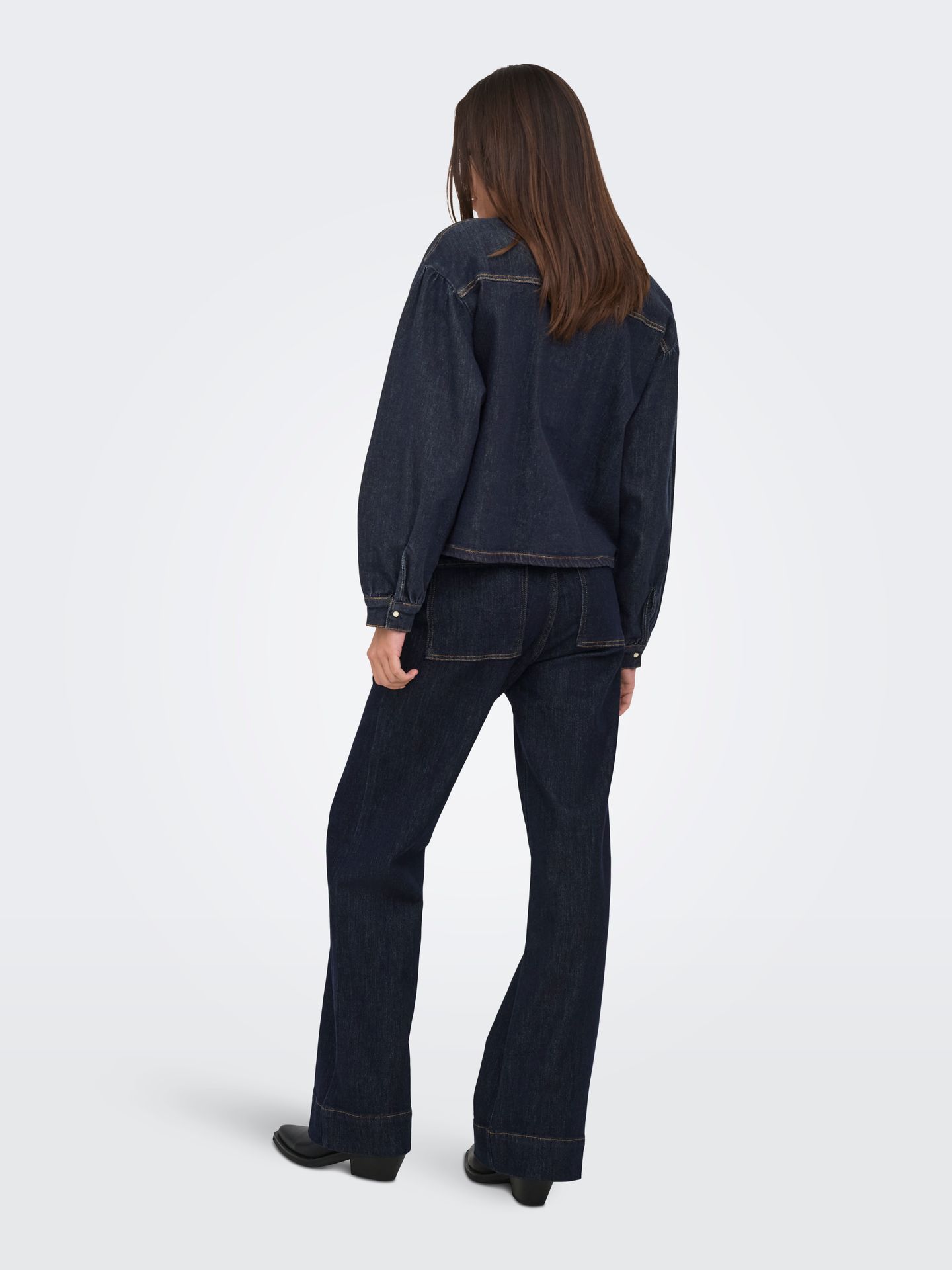 Only ONLNORELA LS RINSE DNM SHIRT MAE Dark Blue Denim 2900169481031