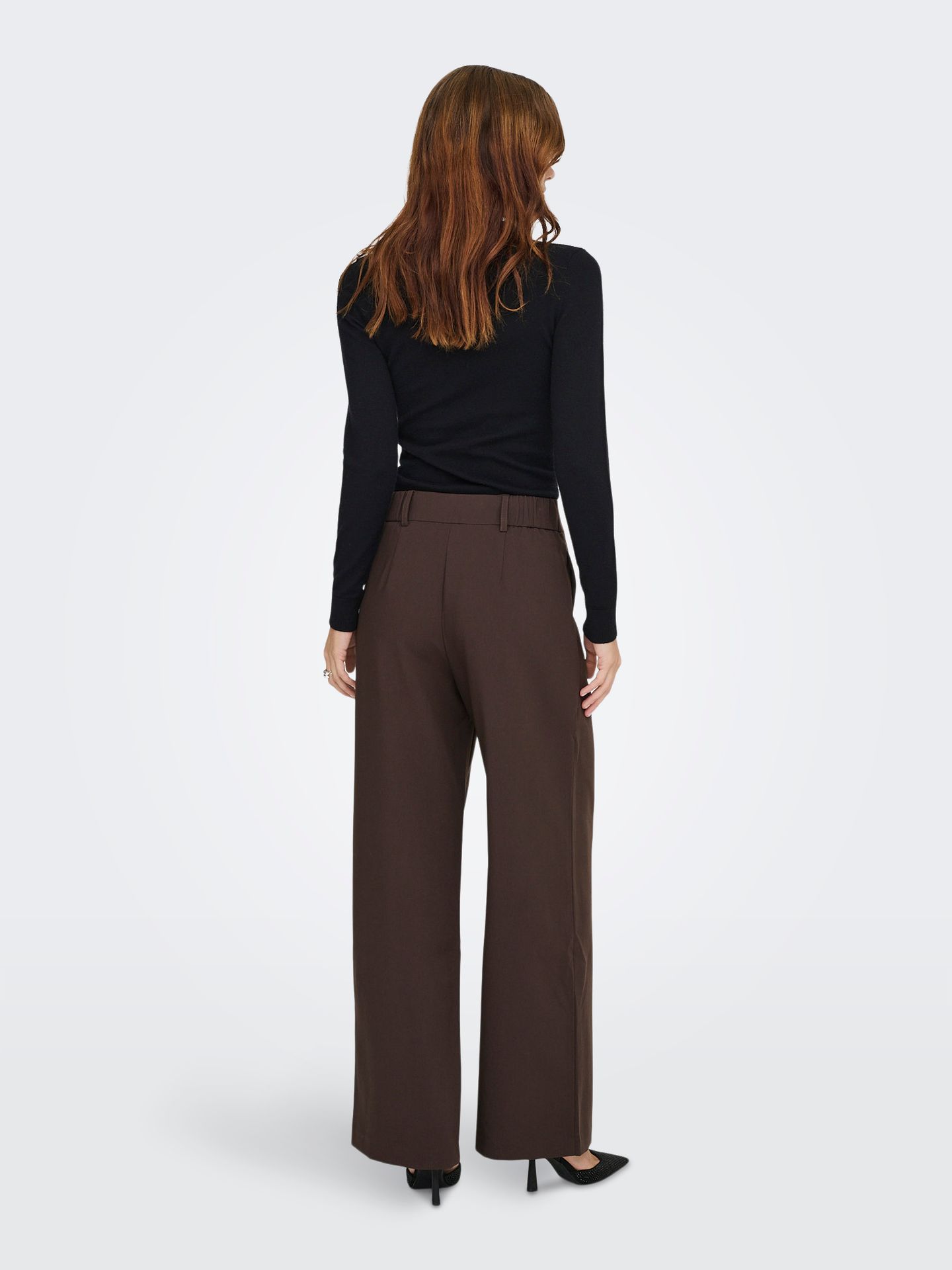 Only ONLLINDA-RAVEN HW STR PANTS TLR Coffee Bean 2900169485046