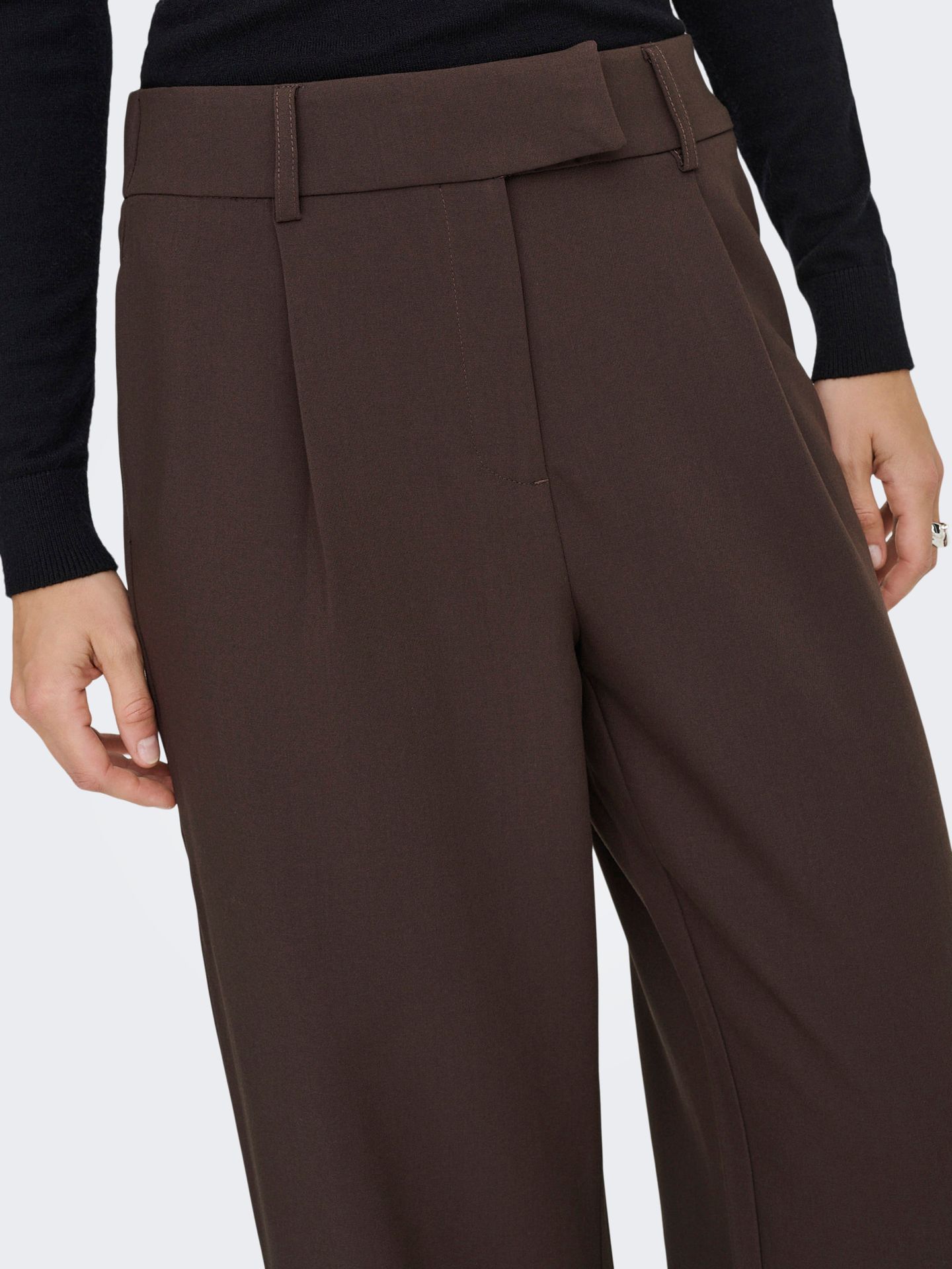 Only ONLLINDA-RAVEN HW STR PANTS TLR Coffee Bean 2900169485046