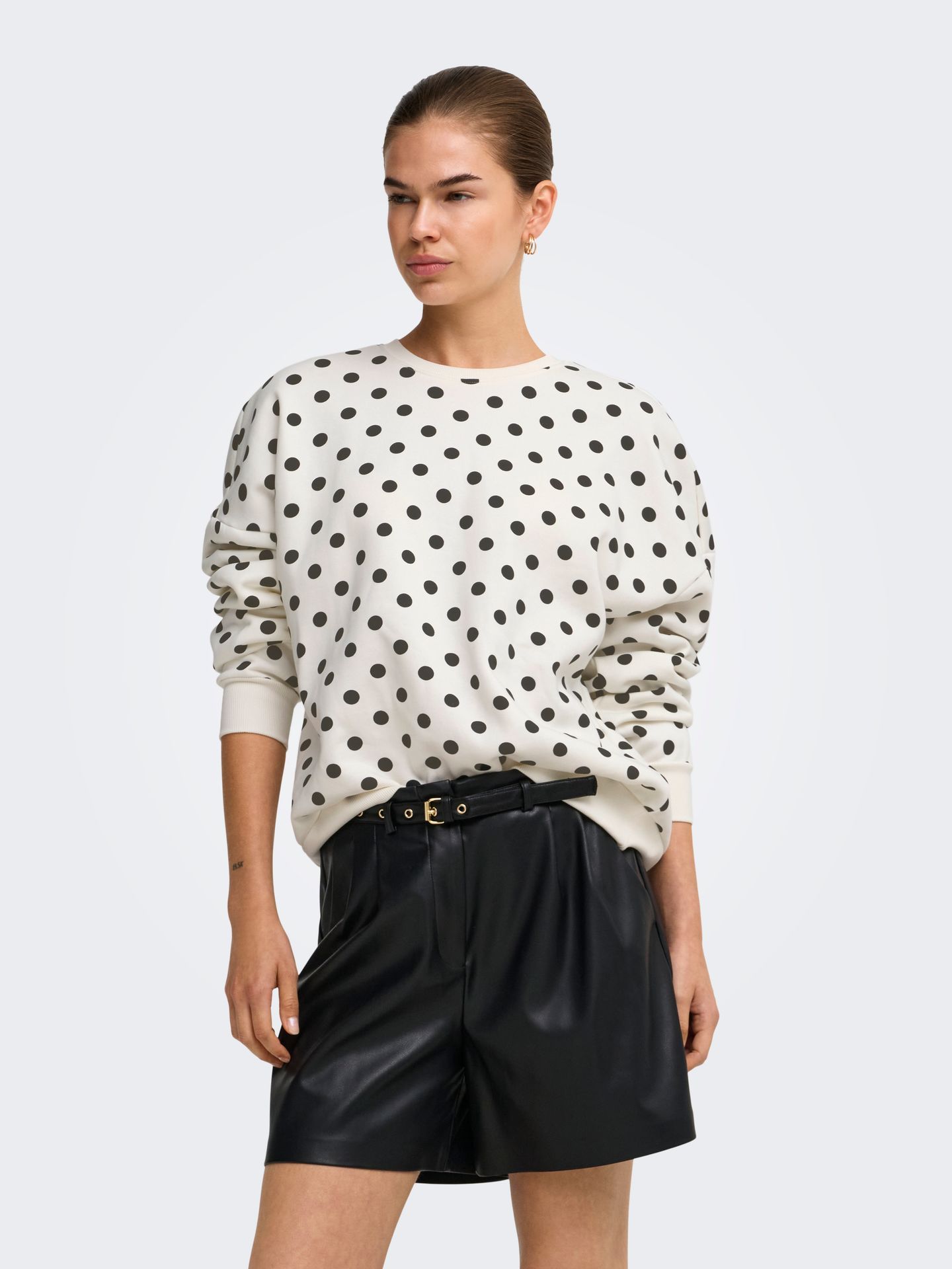 Only ONLZEN BOXY L/S CS SWT Cloud Dancer/2024 BRODERIE ANGLAISE 00120001-EKA26011400000187