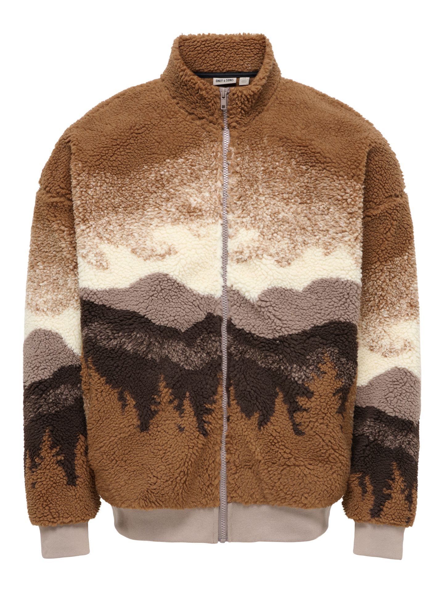 Only & Sons ONSADAM LIFE OVZ SHERPA BOMBER SWEA Fungi/FORREST 00120004-EKA26011400003730