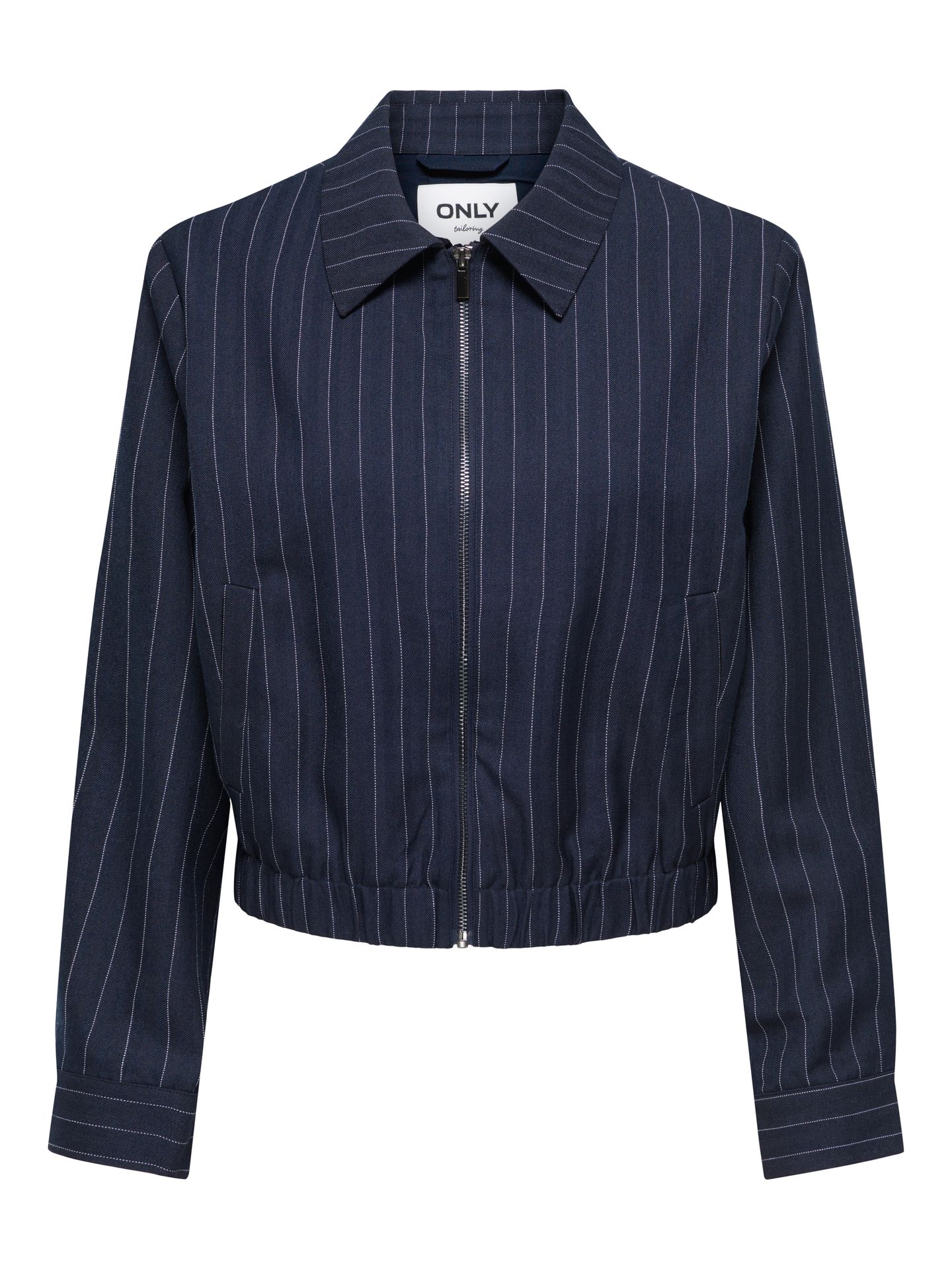 Only ONLALINE L/S PINSTRIPE BOMBER JACKE Night Sky/CAROLINE FLOWER 00120007-EKA26011400000385