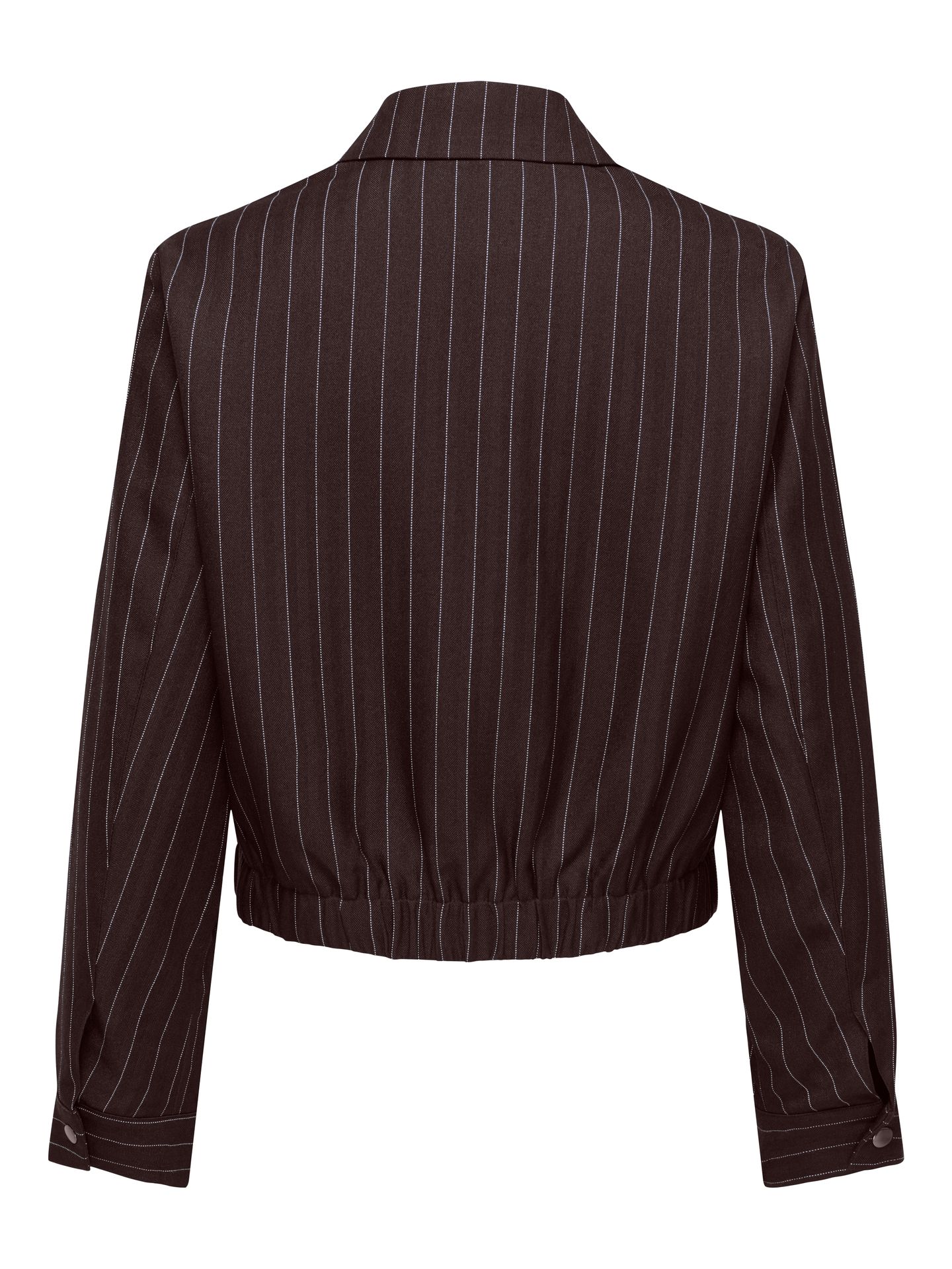 Only ONLALINE L/S PINSTRIPE BOMBER JACKE Chocolate Torte/CLOUD DANCER 2900169507038