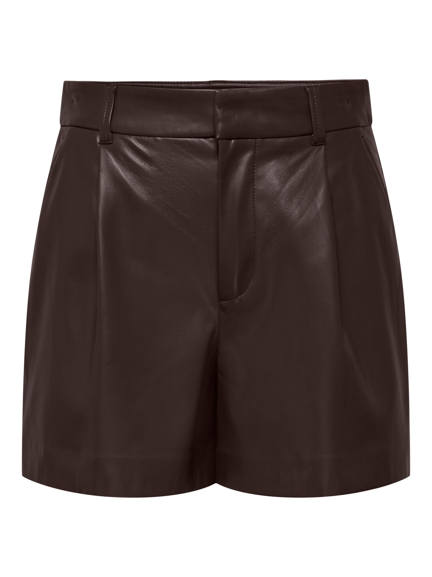 Only ONLSMOOTH HW FAUX LEA SHORTS CC PNT Chocolate Torte 00120008-EKA26011400003114