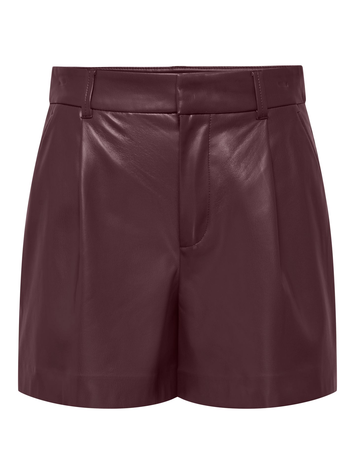 Only ONLSMOOTH HW FAUX LEA SHORTS CC PNT Fudge 00120008-EKA26011400003595