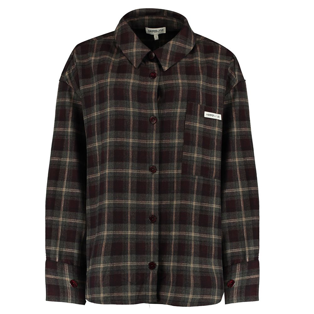 Harper & Yve JELLA-LS 333 tipsy red check 00120016-EKA26014200000046
