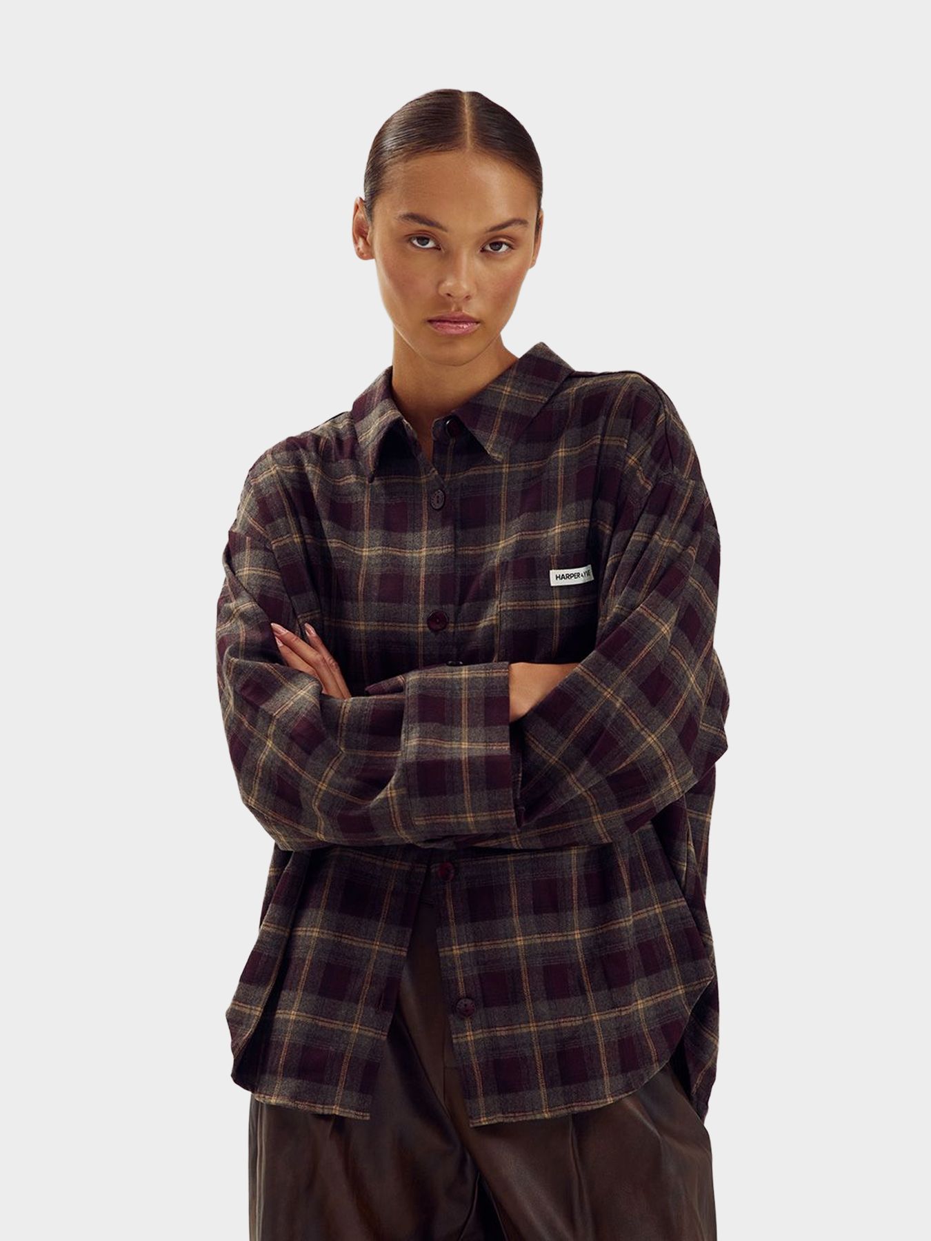 Harper & Yve JELLA-LS 333 tipsy red check 00120016-EKA26014200000046