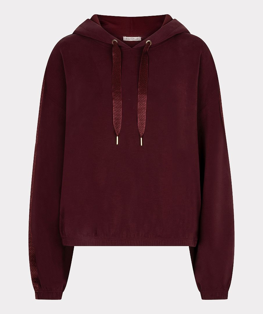 Esqualo Sweater E-monogram Modal 488 merlot 2900169530043