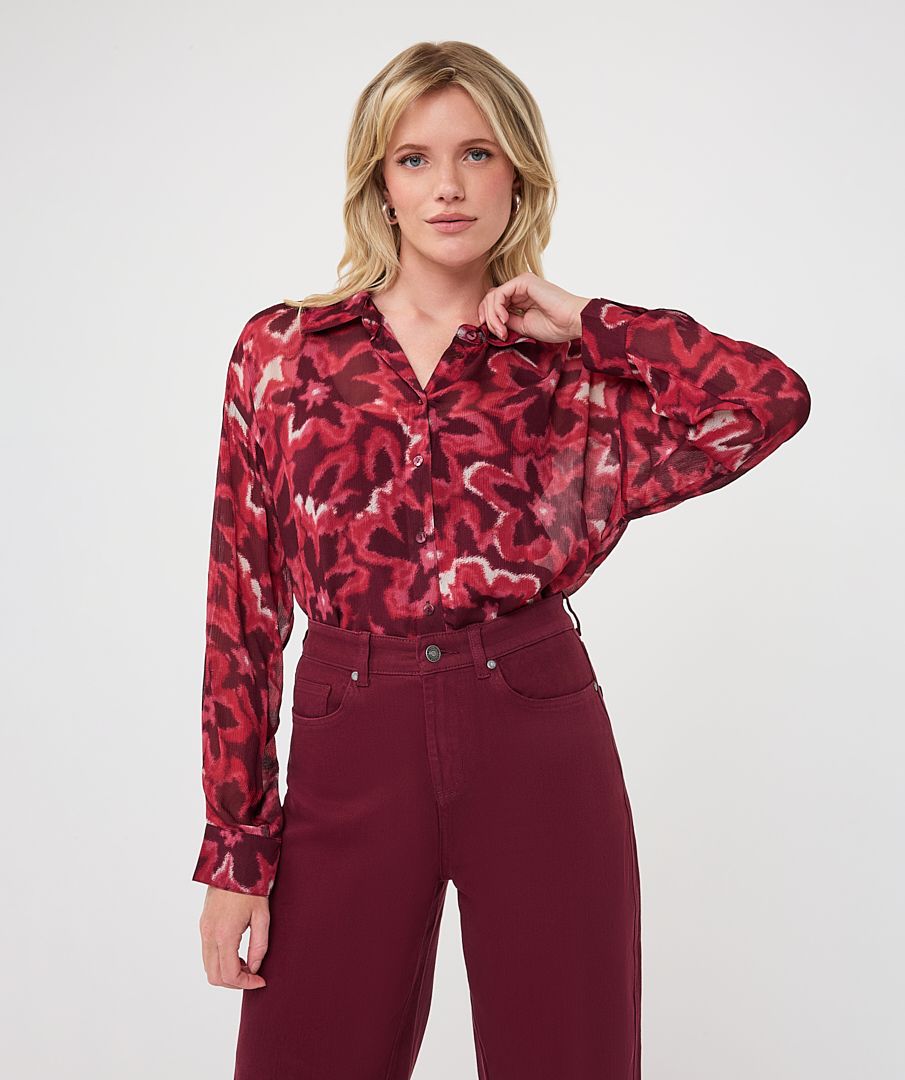 Esqualo Blouse Autumn Bloom 999 print 00120031-EKA26009300000001
