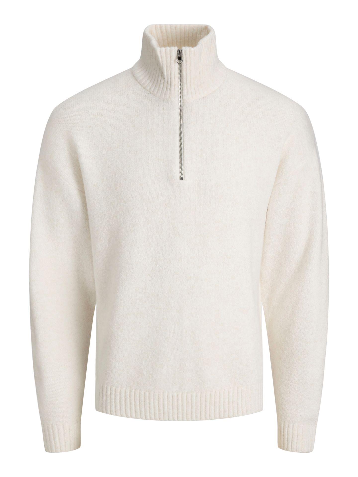 Jack & Jones JJESOHO OLLIE KNIT HALF ZIP SN Moonbeam 00120041-EKA26011400000733