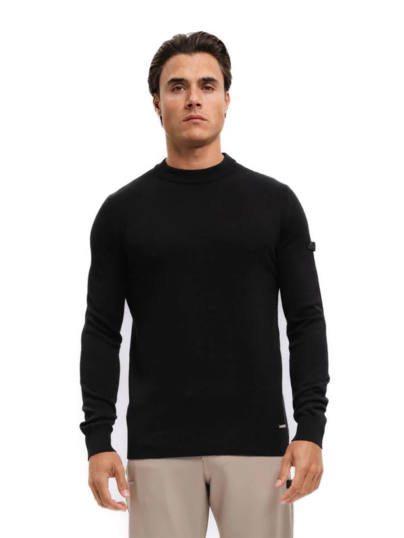 Malelions Malelions Men Knitted Crewneck 49001 black 00120044-EKA26010700000006