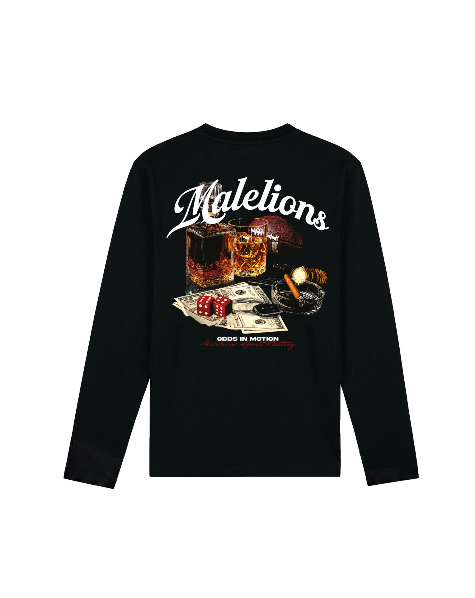 Malelions Malelions Men Sports Betting Longsleeve T-Shirt 49001 black 2900169571039