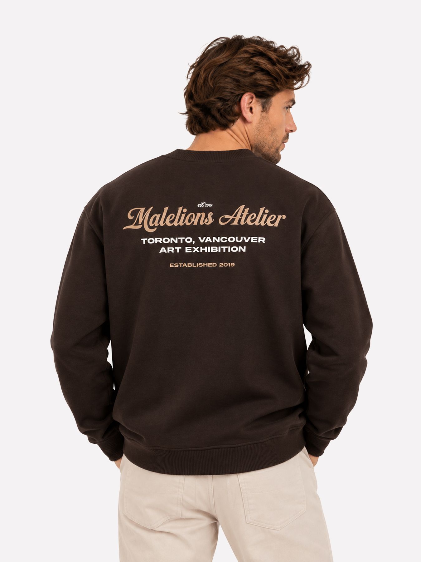 Malelions Malelions Men University Sweater 50001 brown 2900169572036