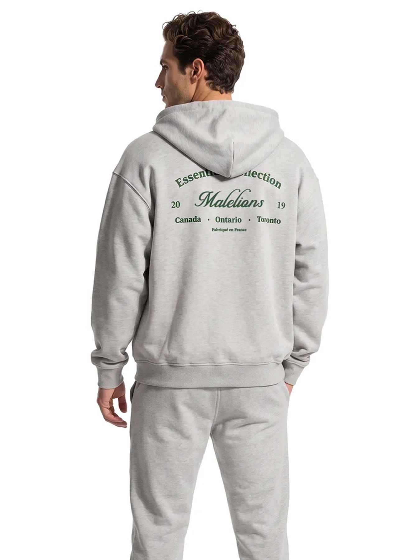 Malelions Malelions Men Marina Zip Hoodie 41003 grey melange 2900169573064