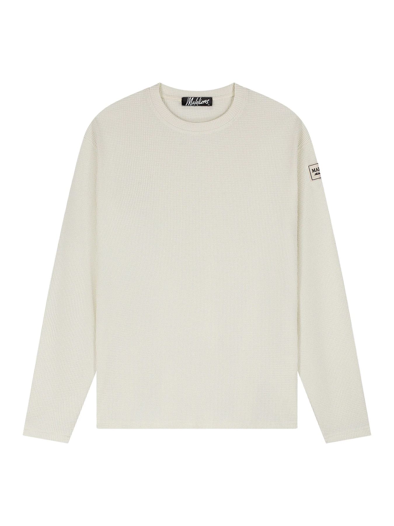 Malelions Malelions Men Collection Waffle Longsleeve T-Shirt 40002 off-white 2900169575068