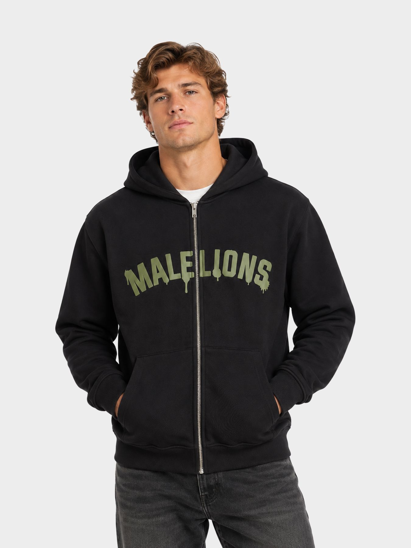 Malelions Malelions Men Society Club Zip Hoodie 49001 black 00120053-EKA26010700000006