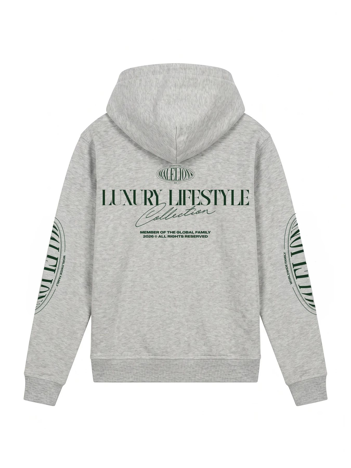 Malelions Malelions Junior Relaxed Lifestyle Zip Hoodie 41003 grey melange 2900169588051