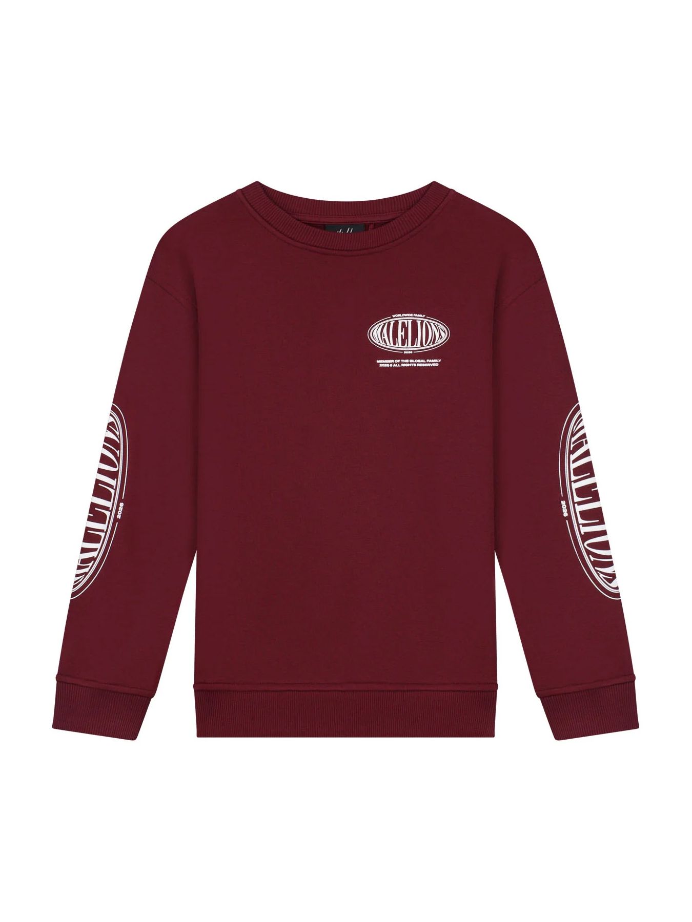 Malelions Malelions Junior Relaxed Lifestyle Sweater 45004 burgundy 00120062-EKA26010700000026