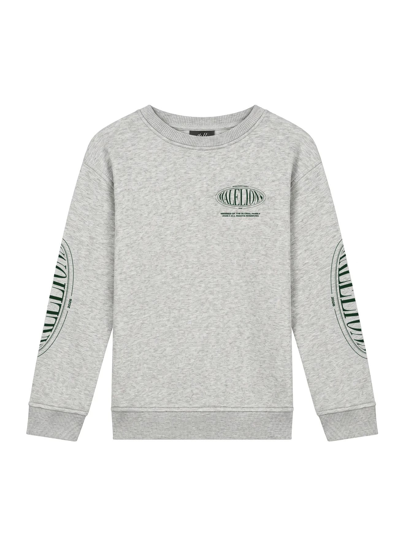 Malelions Malelions Junior Relaxed Lifestyle Sweater 41003 grey melange 2900169589058