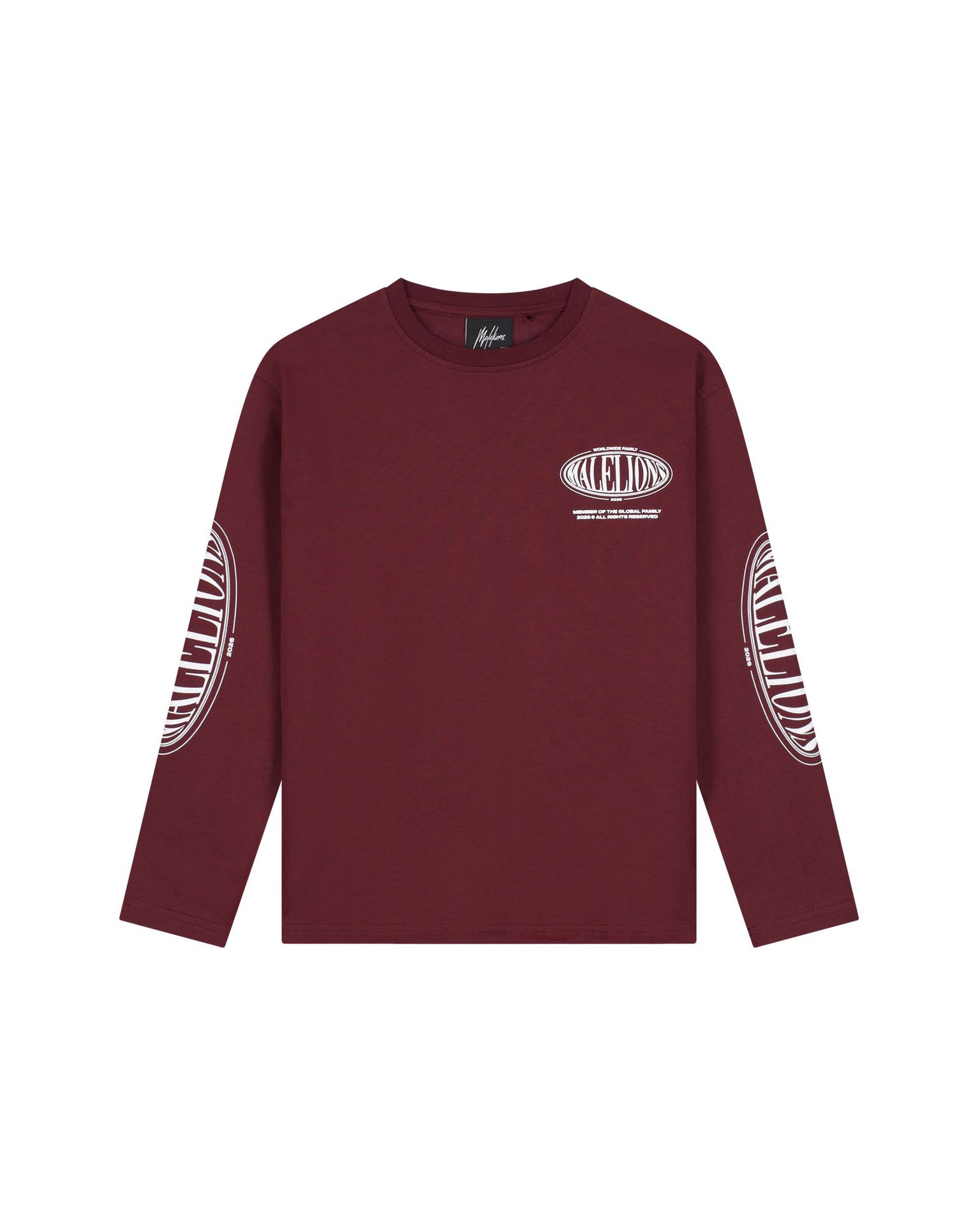 Malelions Malelions Junior Relaxed Lifestyle LongsleeveShirt 45004 burgundy 00120063-EKA26010700000026